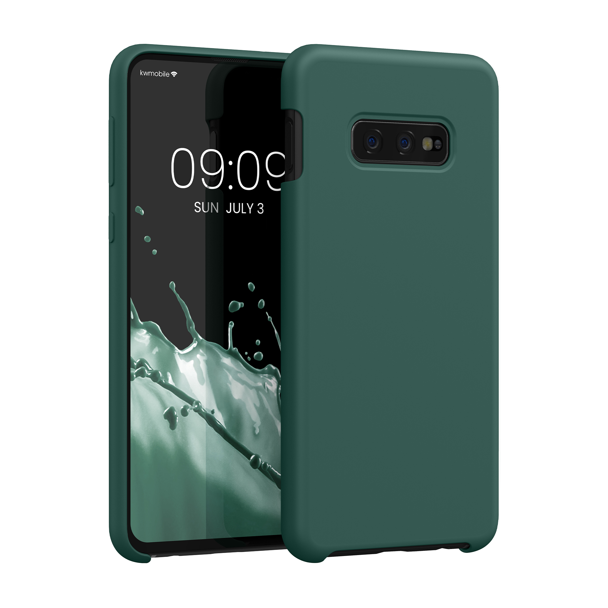 Kryt na mobil Samsung Galaxy S10e kwmobile TPU lesně zelený
