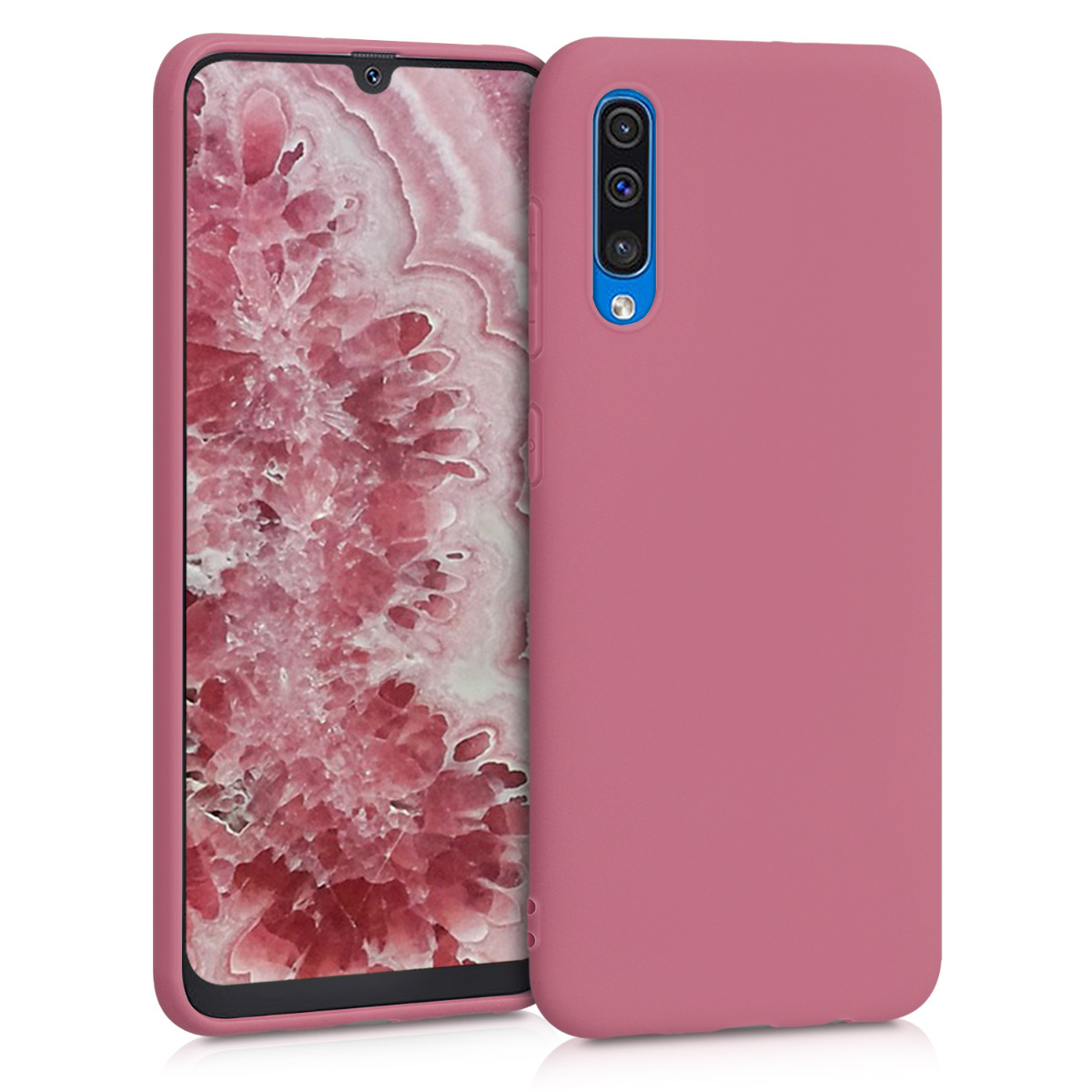 Kryt na mobil Samsung Galaxy A50 kwmobile TPU Tmavě růžová