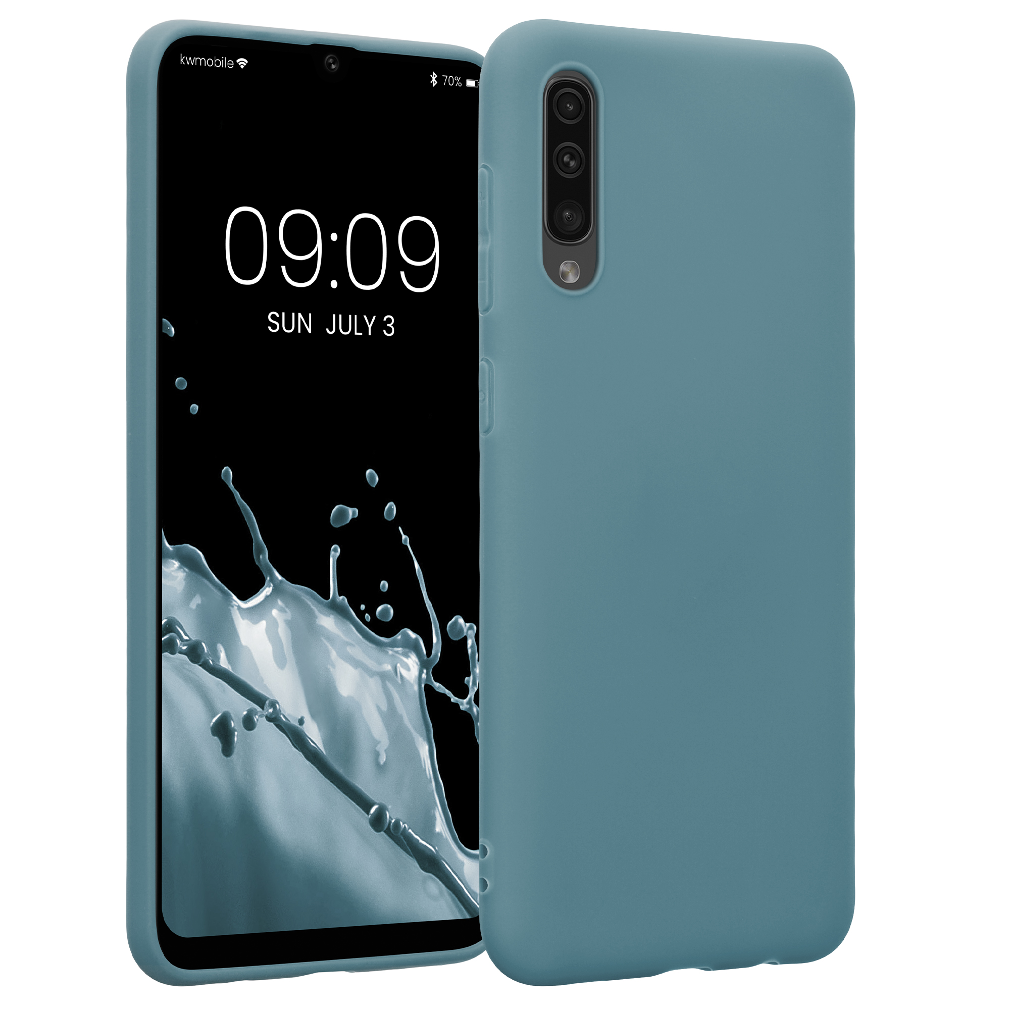 Kryt na mobil Samsung Galaxy A50 kwmobile TPU Arktická noc