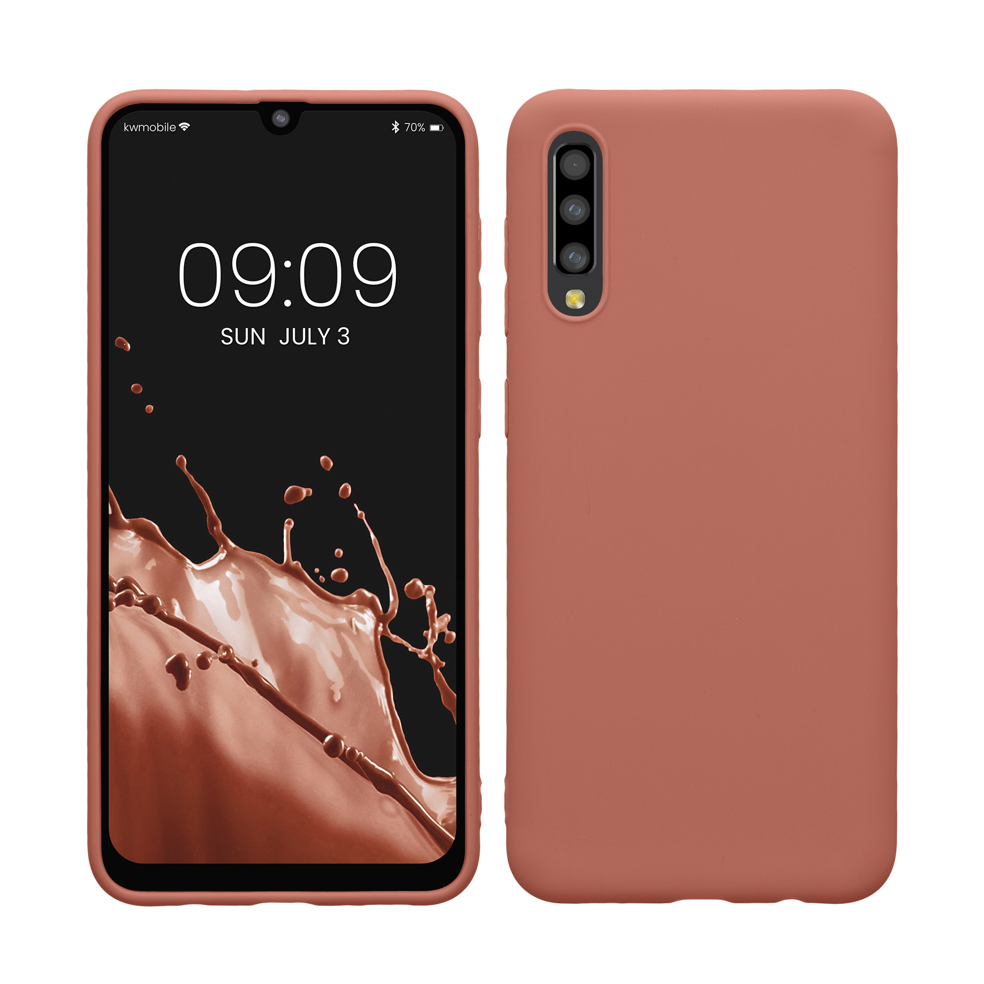 Pouzdro pro Samsung Galaxy A50 kwmobile TPU - zimní růže