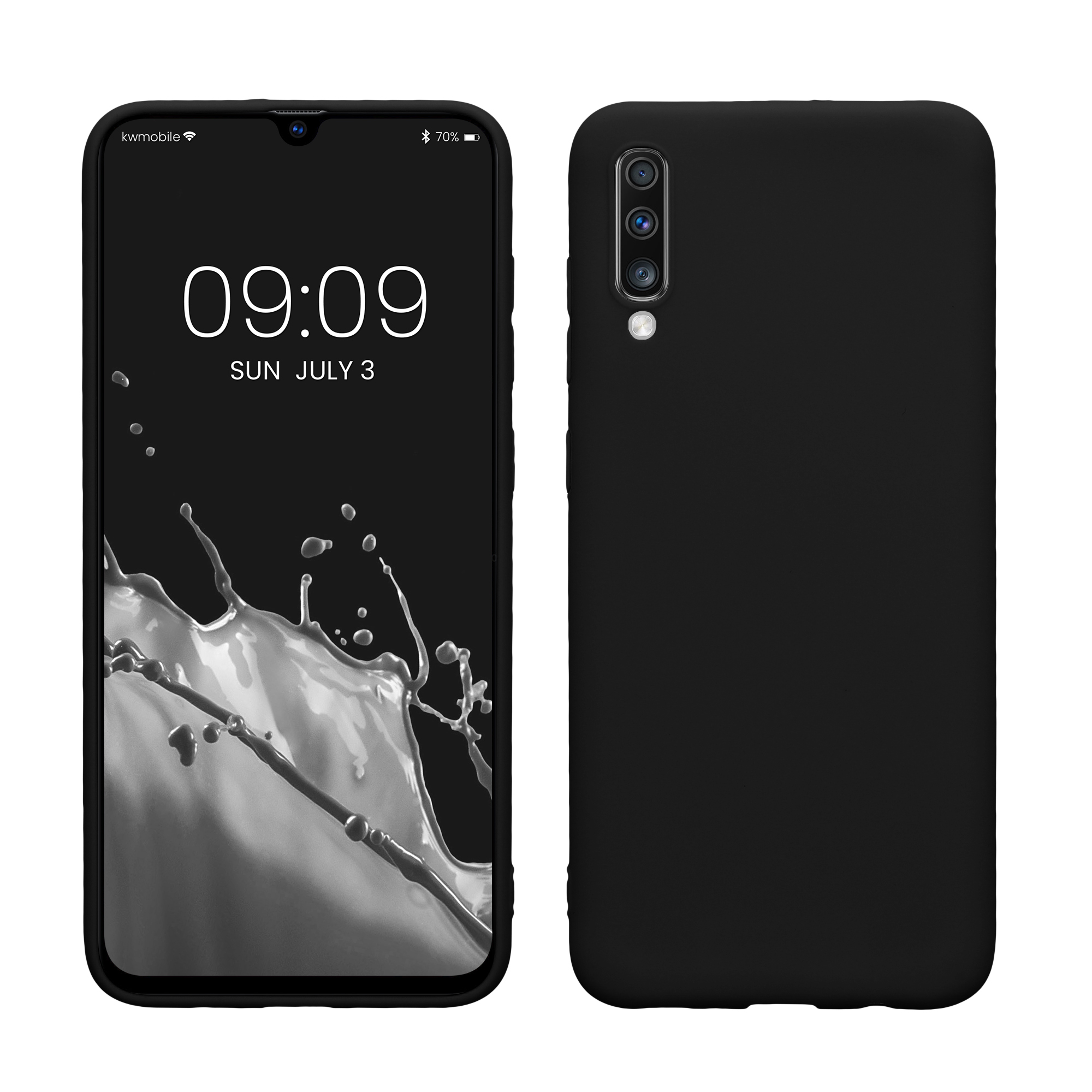 Kryt na mobil Samsung Galaxy A70 kwmobile TPU matně černý