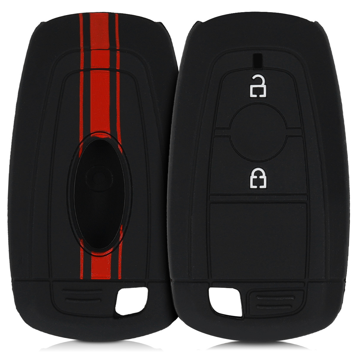 Kryt klíče Ford 2 tlačítka Keyless Go kwmobile červená / černá