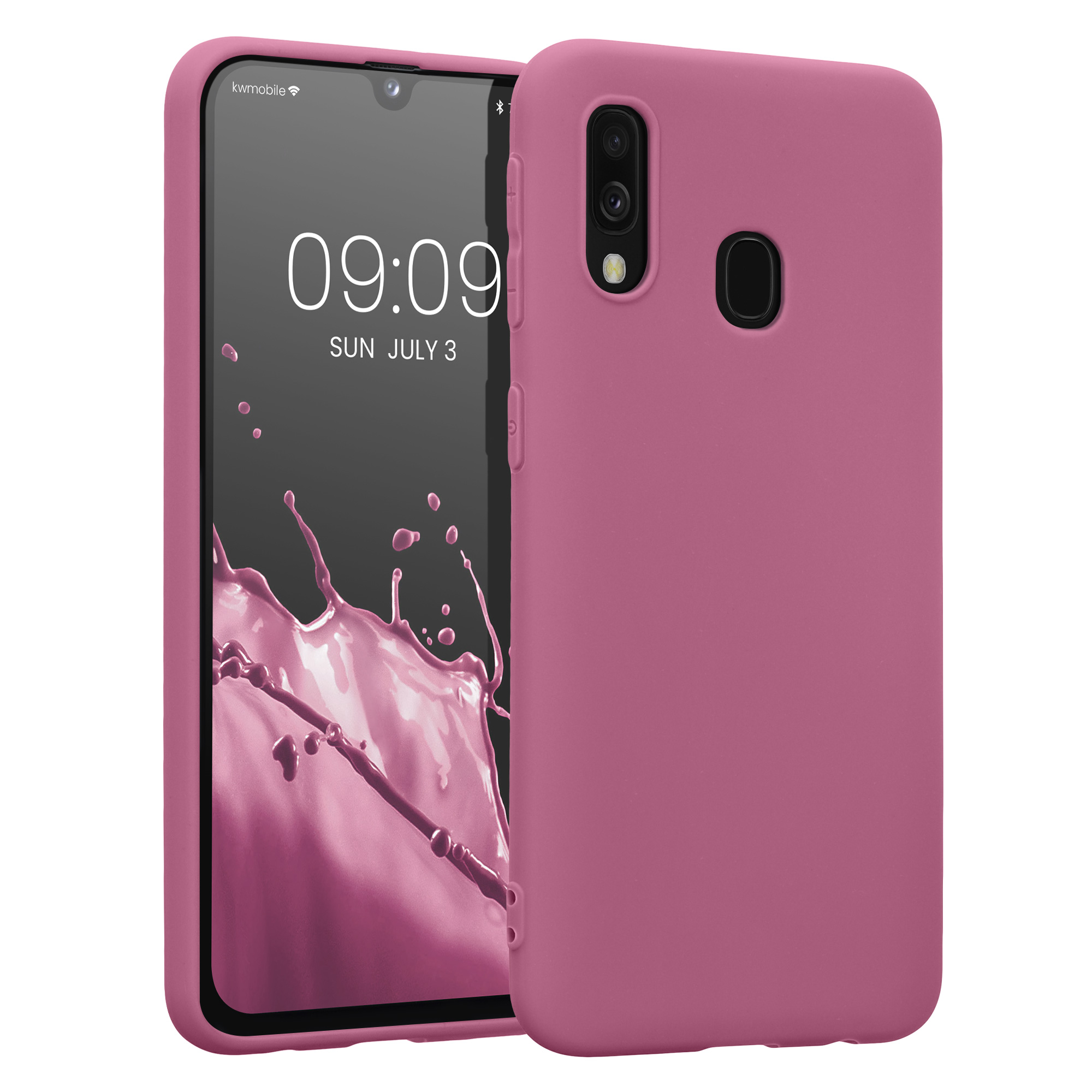 Kryt na mobil Samsung Galaxy A40 kwmobile TPU Tmavě růžová