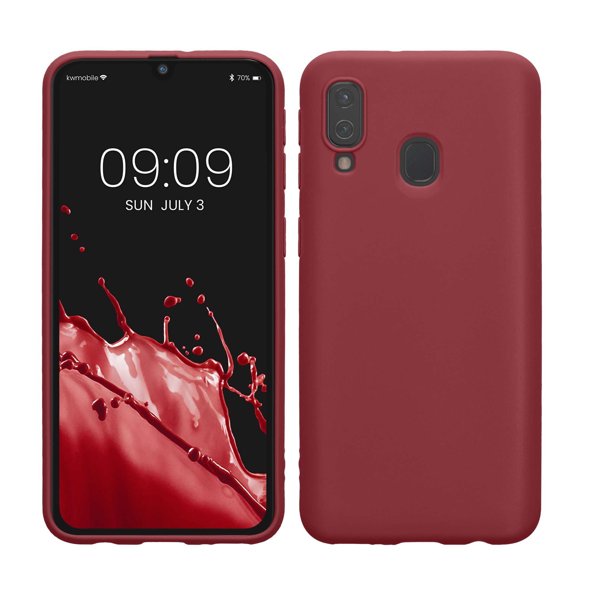 Kryt na mobil Samsung Galaxy A40 kwmobile TPU Bordeaux fialová