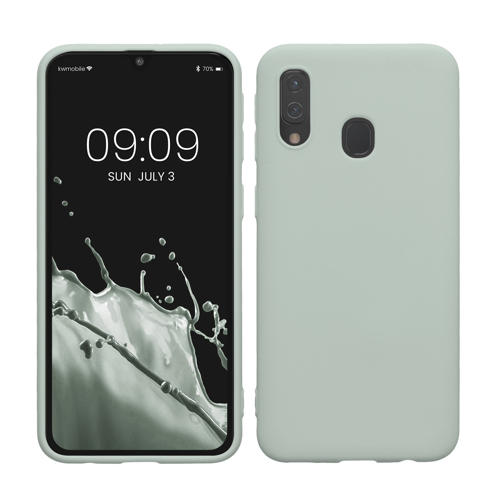 Kryt na mobil Samsung Galaxy A40 kwmobile TPU Chladná mátová