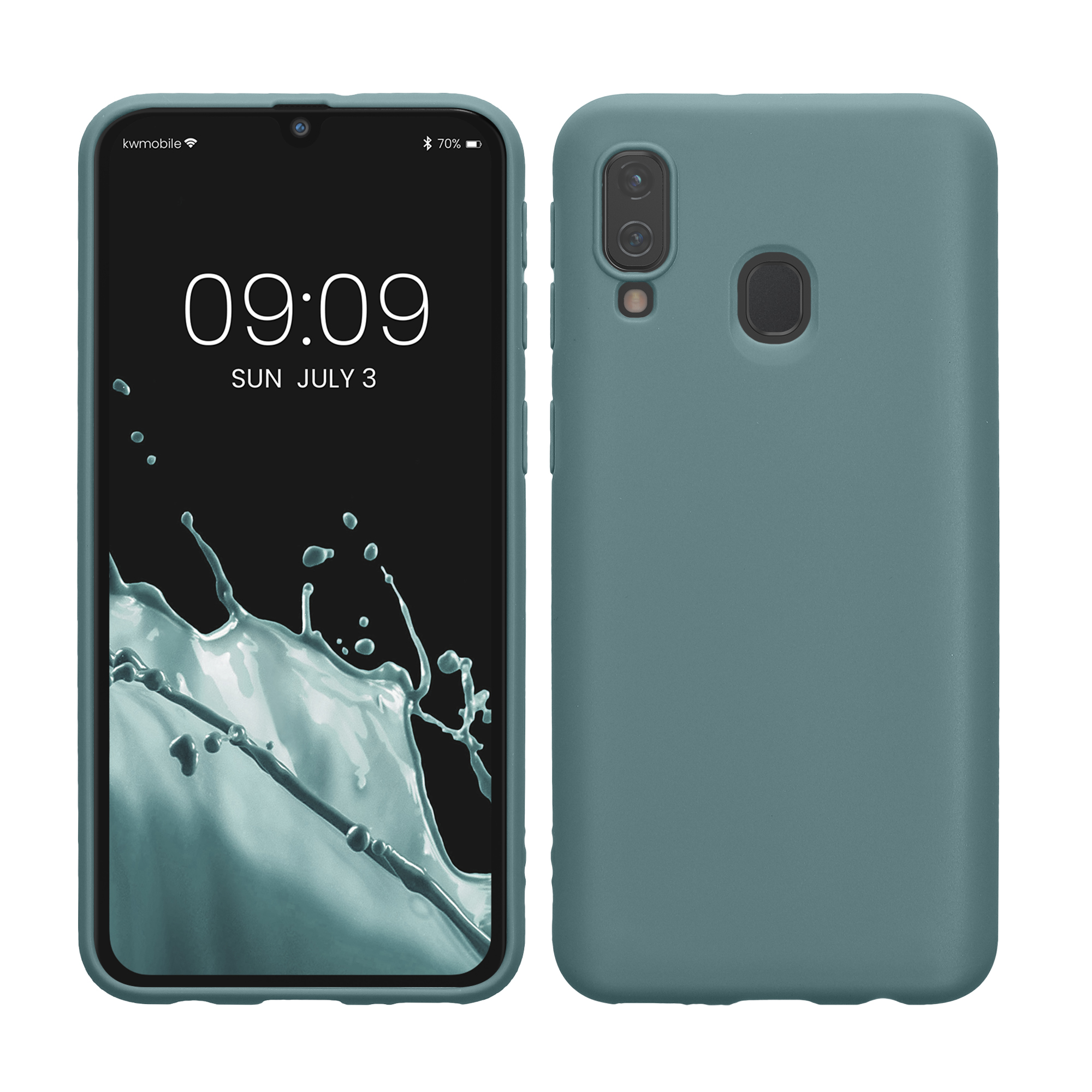 Kryt na mobil Samsung Galaxy A40 kwmobile TPU Arktická noc