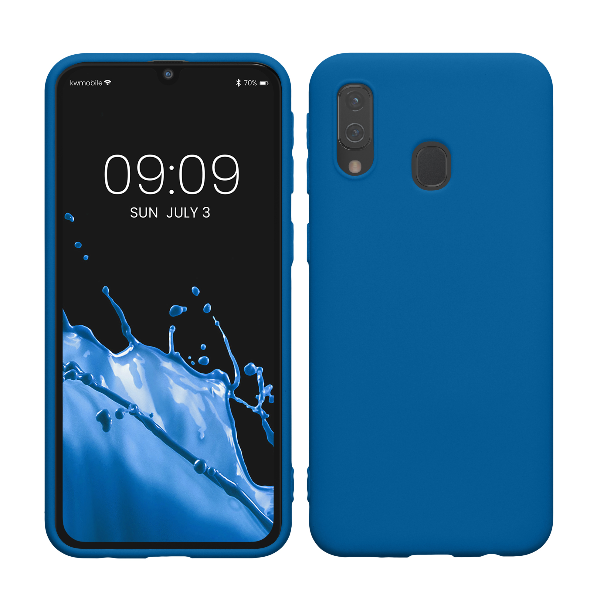 Kryt na mobil Samsung Galaxy A40 kwmobile TPU Modrý útes