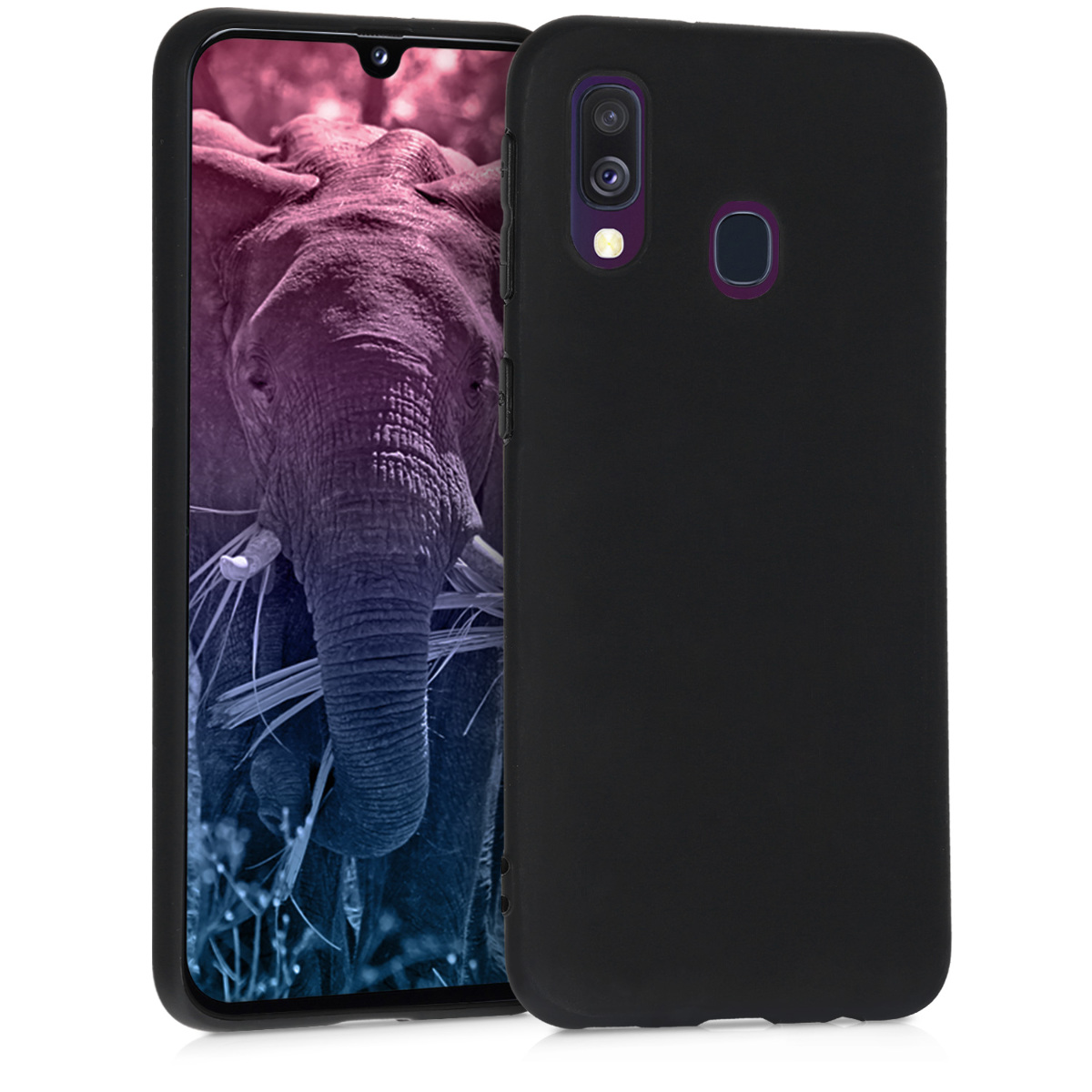 Kryt na mobil Samsung Galaxy A40 kwmobile TPU Matná černá