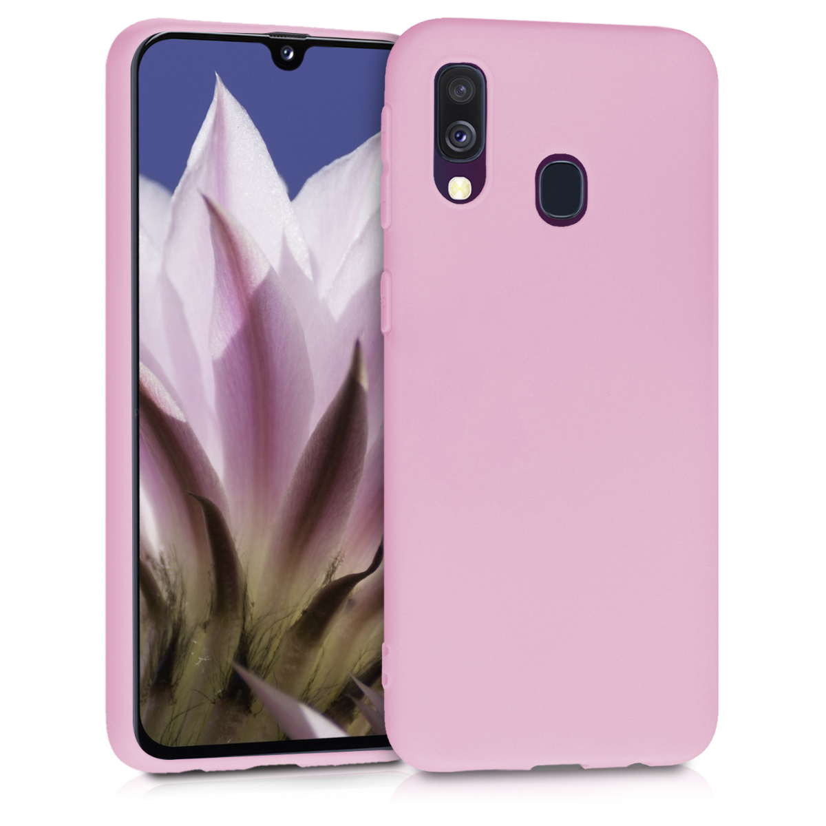 Kryt na mobil Samsung Galaxy A40 kwmobile TPU Matná antická růžová