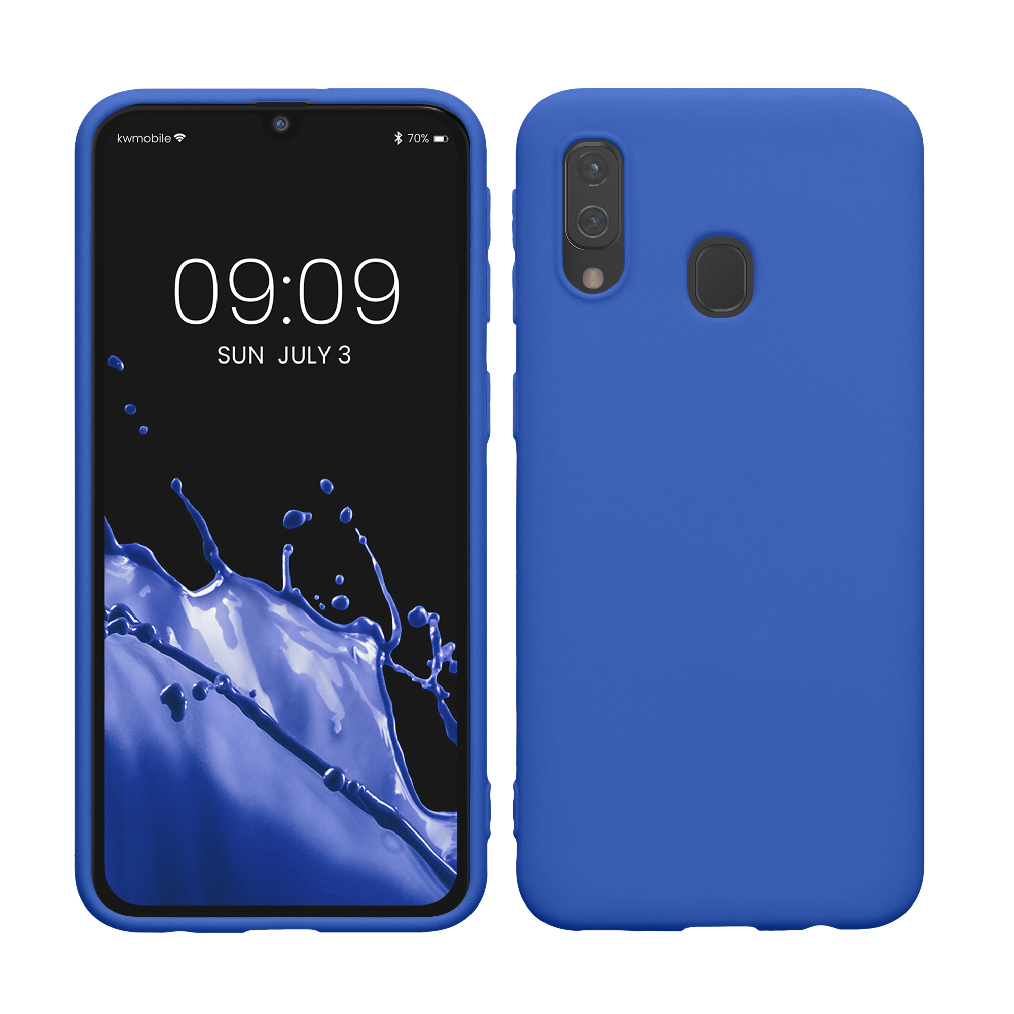 Kryt na mobil Samsung Galaxy A40 kwmobile TPU Baltická modrá