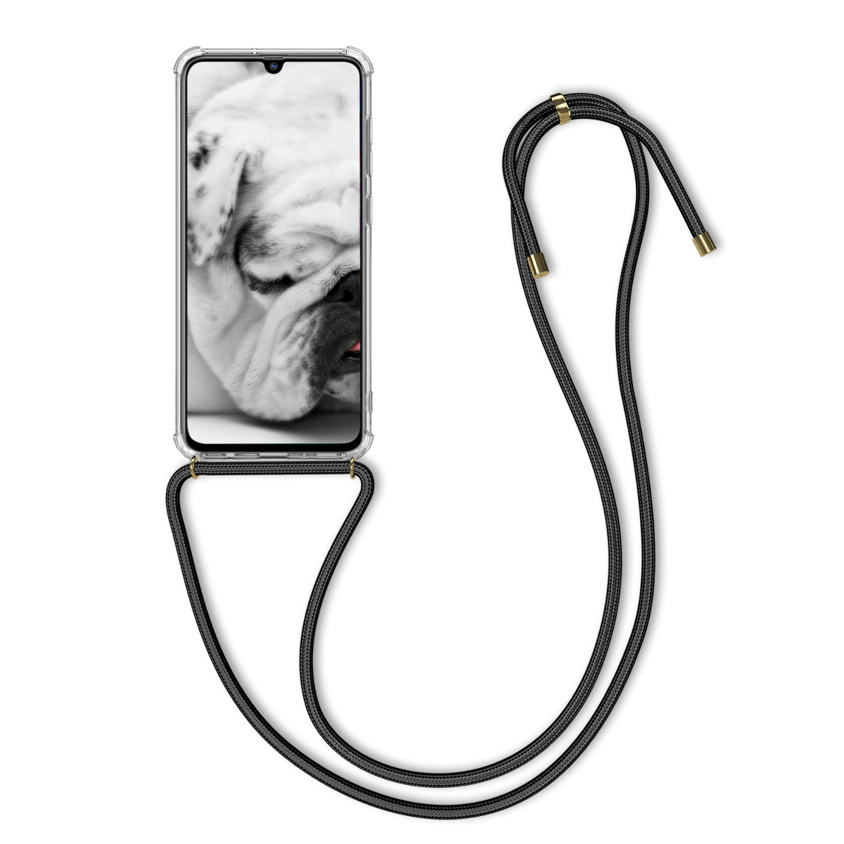 Crossbody kryt na mobil Samsung Galaxy A70 kwmobile transparentní