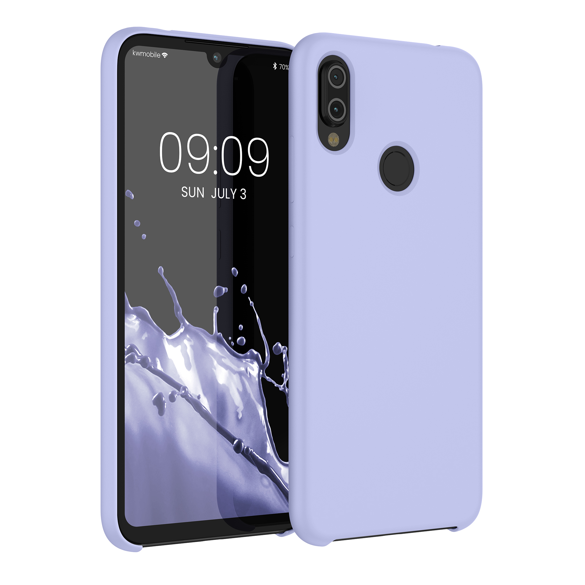 TPU kryt kwmobile pro Xiaomi Redmi Note 7 / Note 7 Pro - wireless charging light lavender
