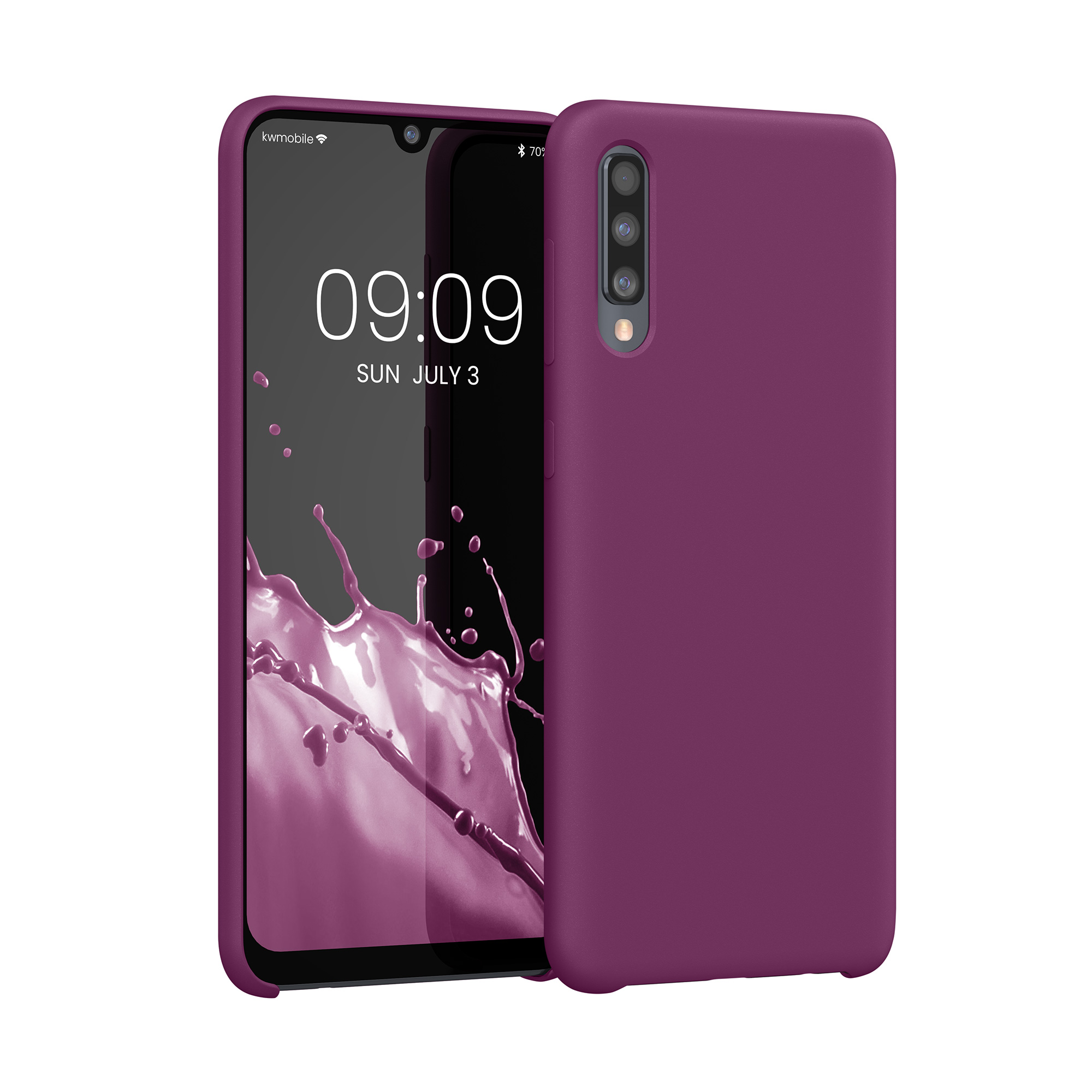 Kryt na mobil Samsung Galaxy A50 kwmobile TPU Bordeaux fialová