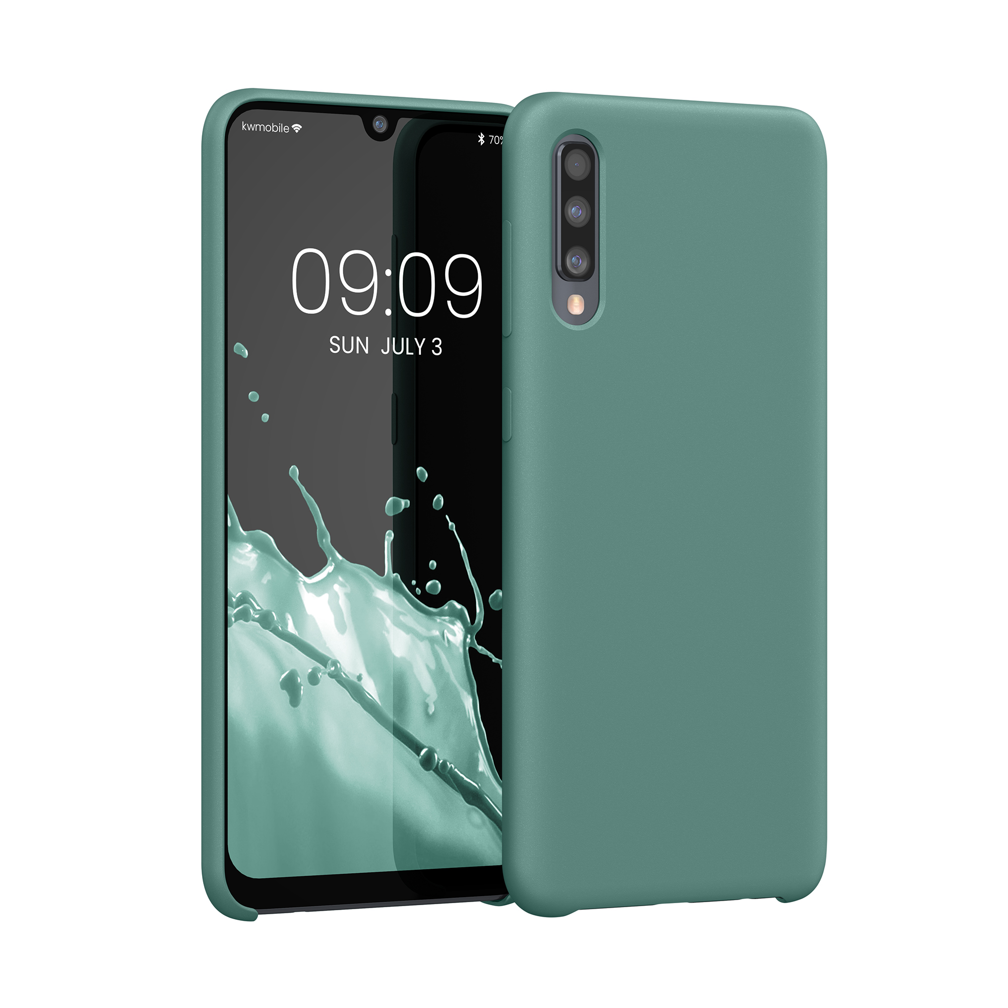 Kryt na mobil Samsung Galaxy A50 kwmobile TPU Arktická noc
