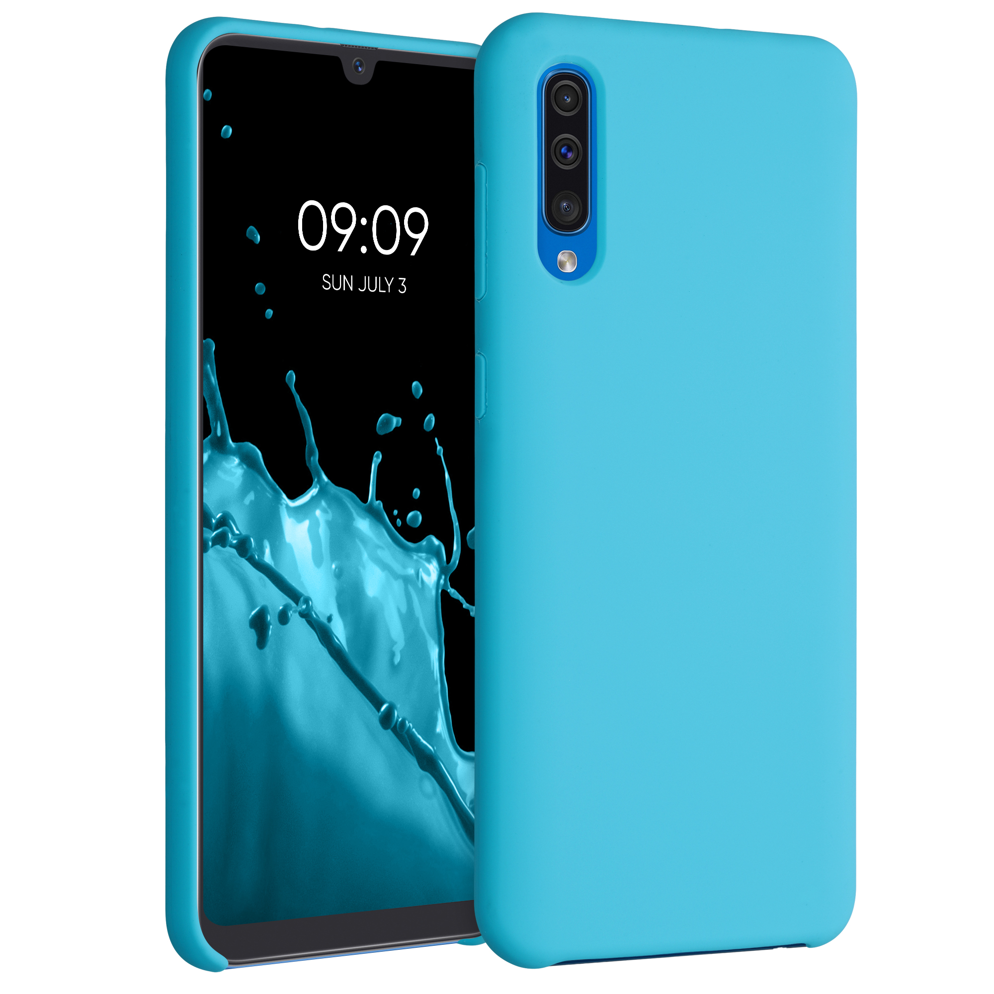 Kryt na mobil Samsung Galaxy A50 kwmobile TPU Oceánová modrá