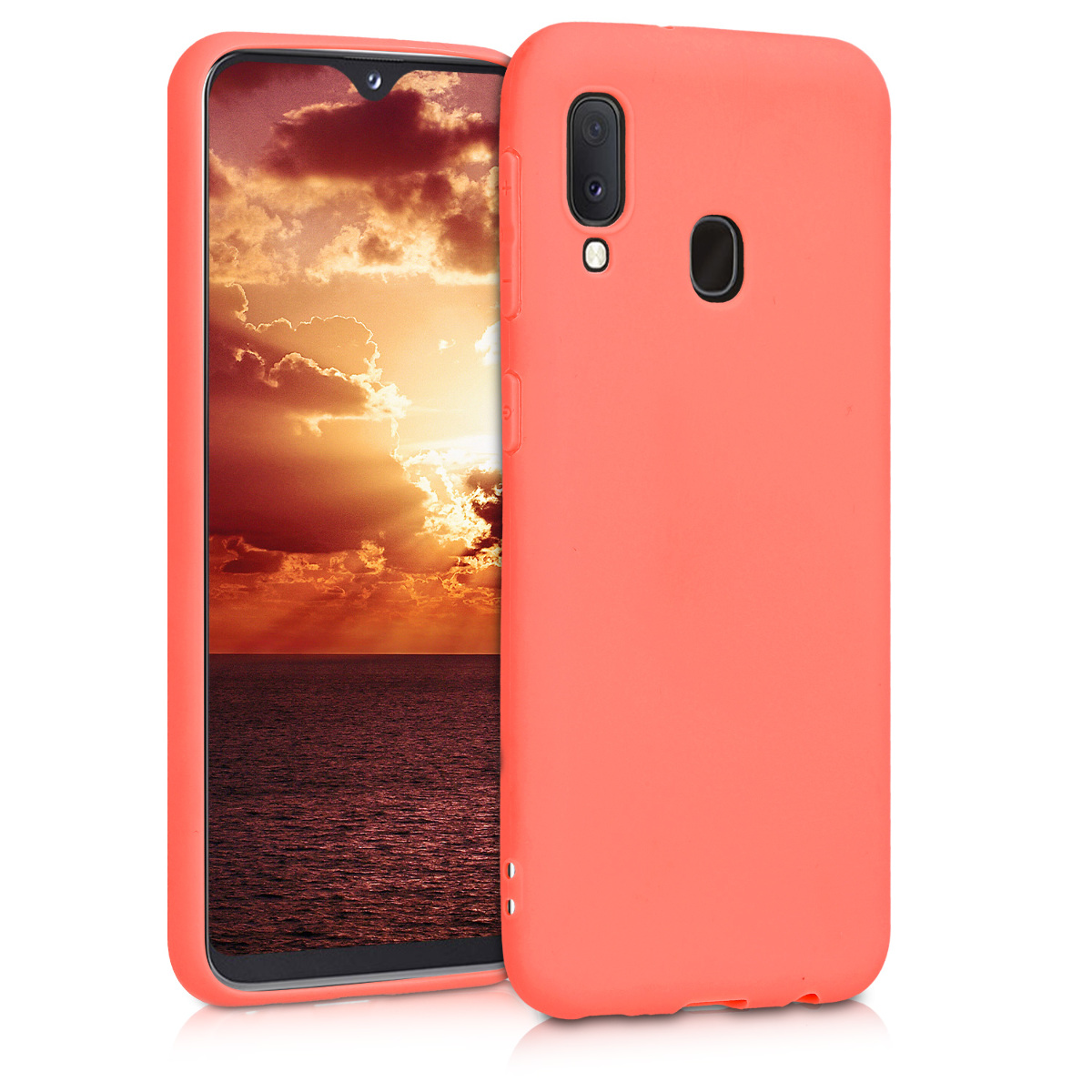 Kryt na mobil Samsung Galaxy A20e kwmobile TPU živě korálový
