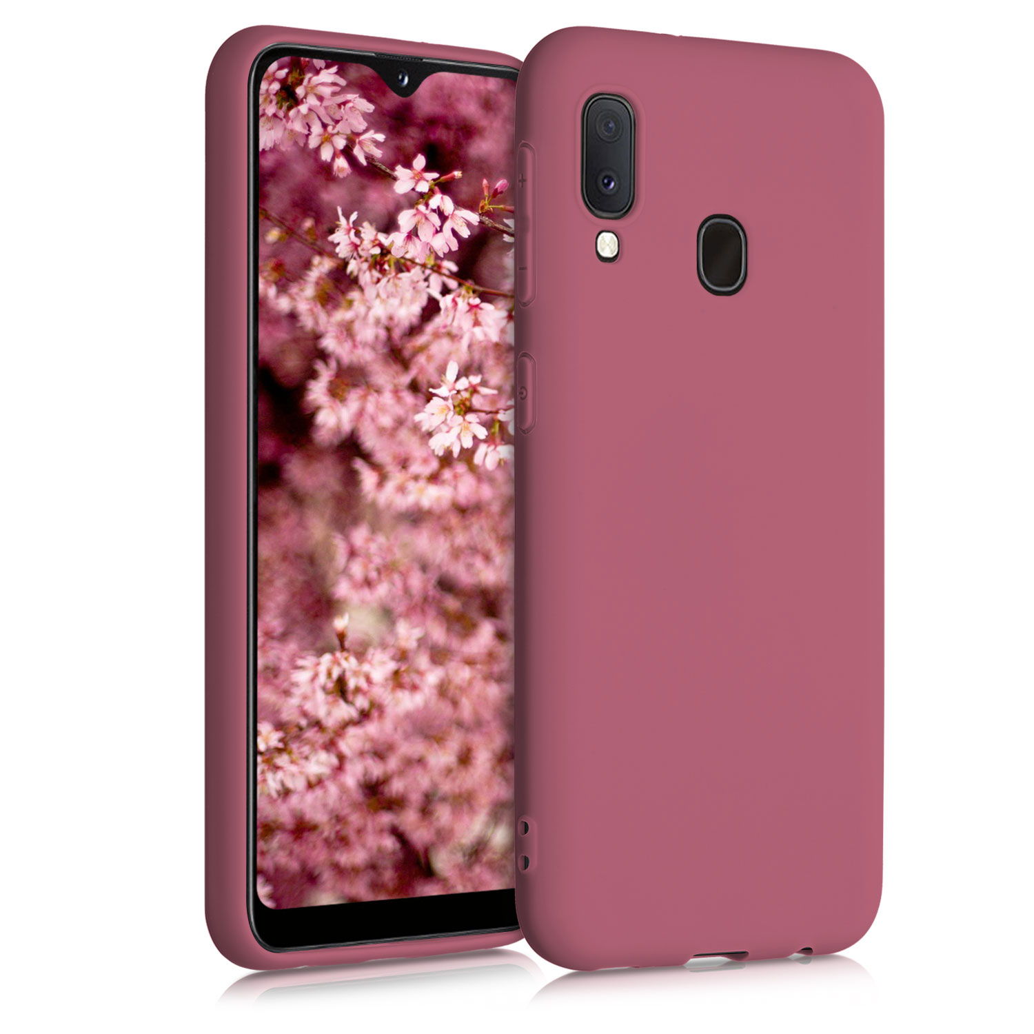 Kryt na mobil Samsung Galaxy A20e kwmobile TPU tmavě růžový