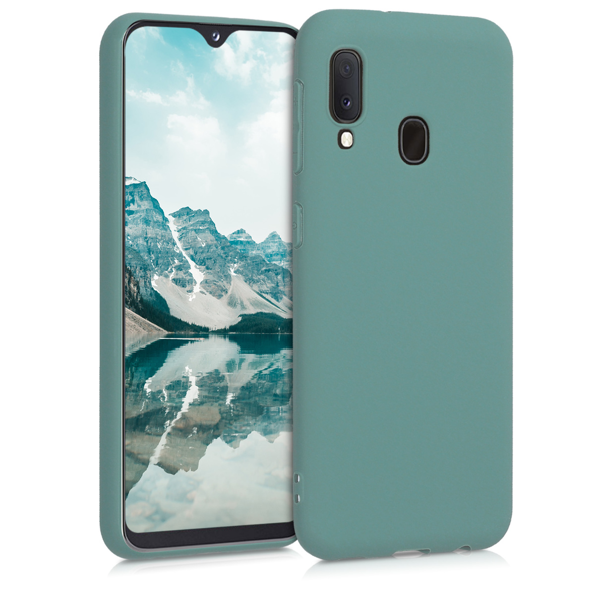 Kryt na mobil Samsung Galaxy A20e kwmobile TPU modrozelený