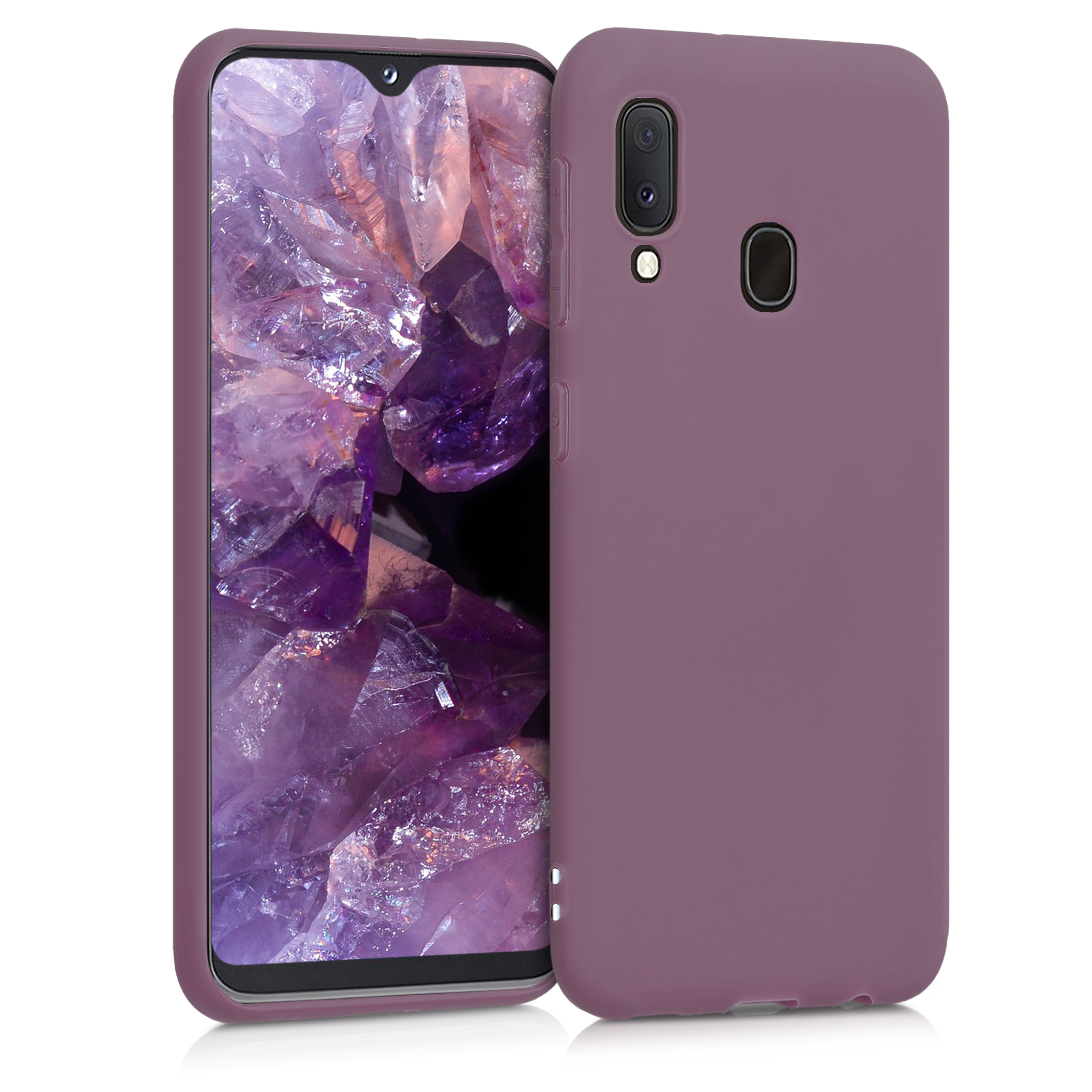 Pouzdro pro Samsung Galaxy A20e kwmobile TPU - hroznová fialová