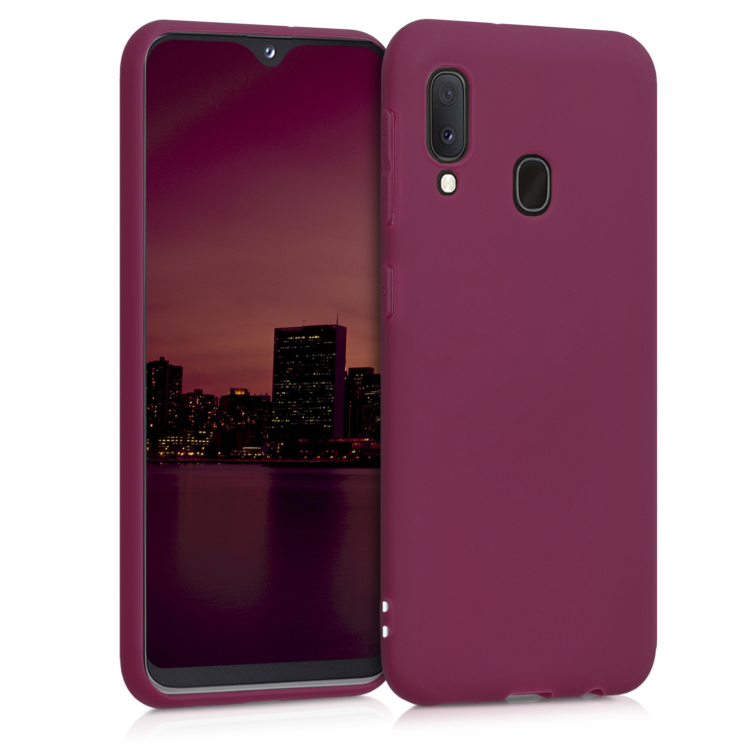 Kryt na mobil Samsung Galaxy A20e kwmobile TPU vínově fialový
