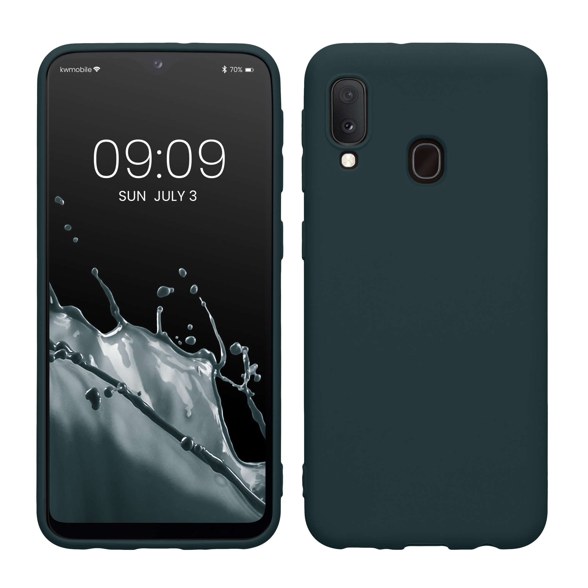 Kryt na mobil Samsung Galaxy A20e kwmobile TPU tmavě břidlicový