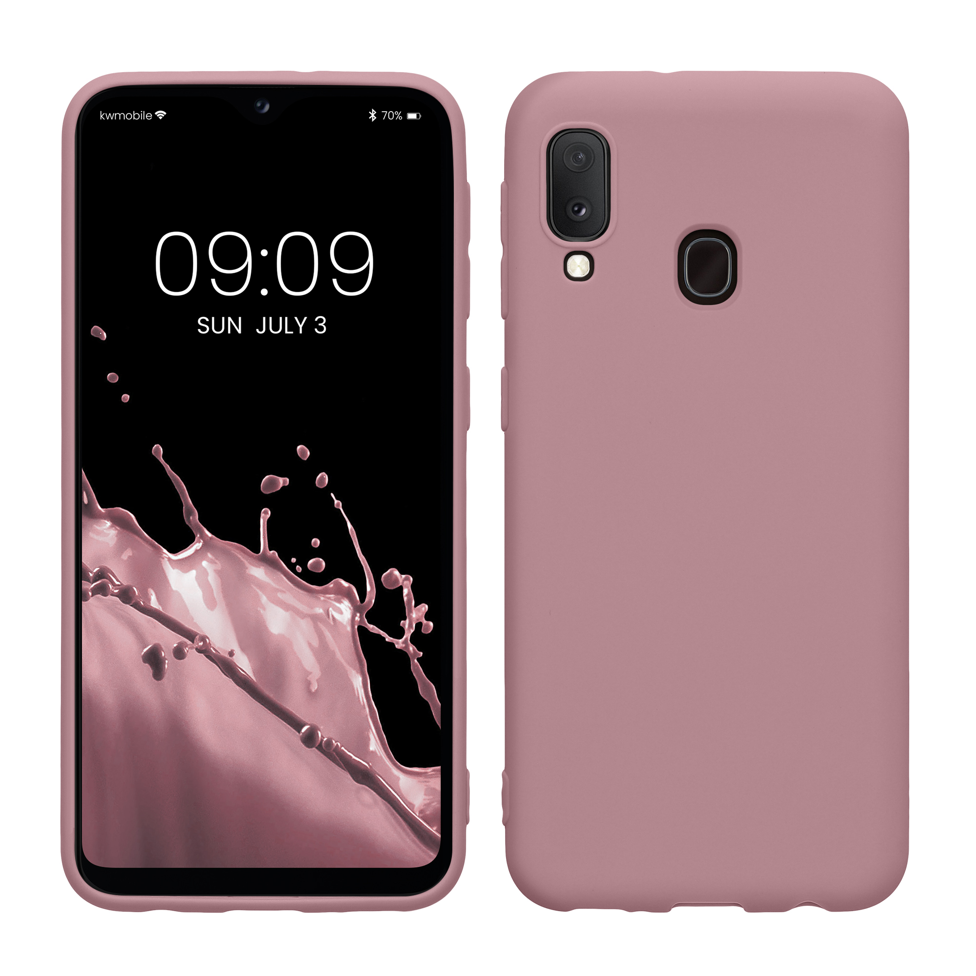 Kryt na mobil Samsung Galaxy A20e kwmobile TPU matně starorůžový