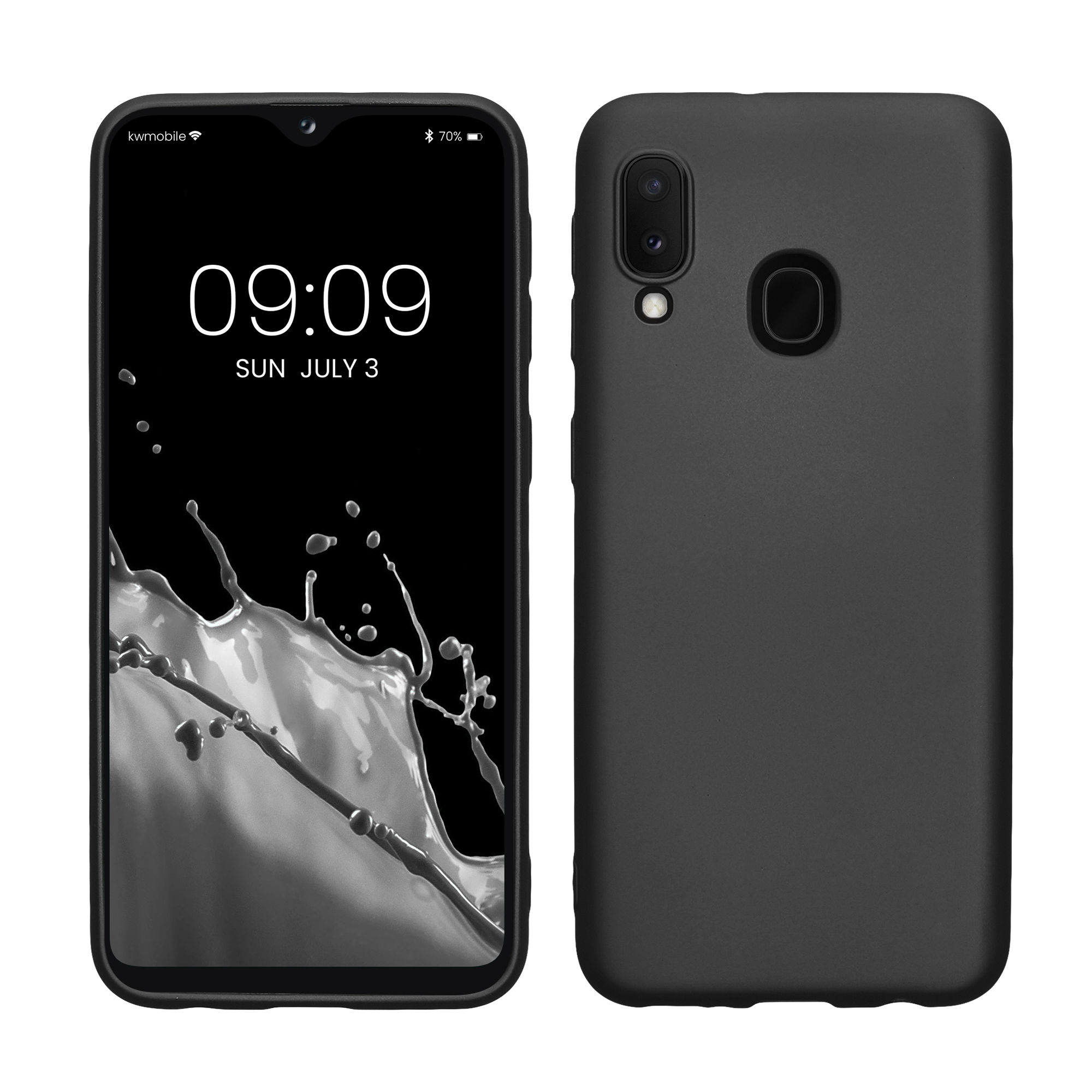 Metalický kryt na mobil Samsung Galaxy A20e kwmobile metalicky šedý