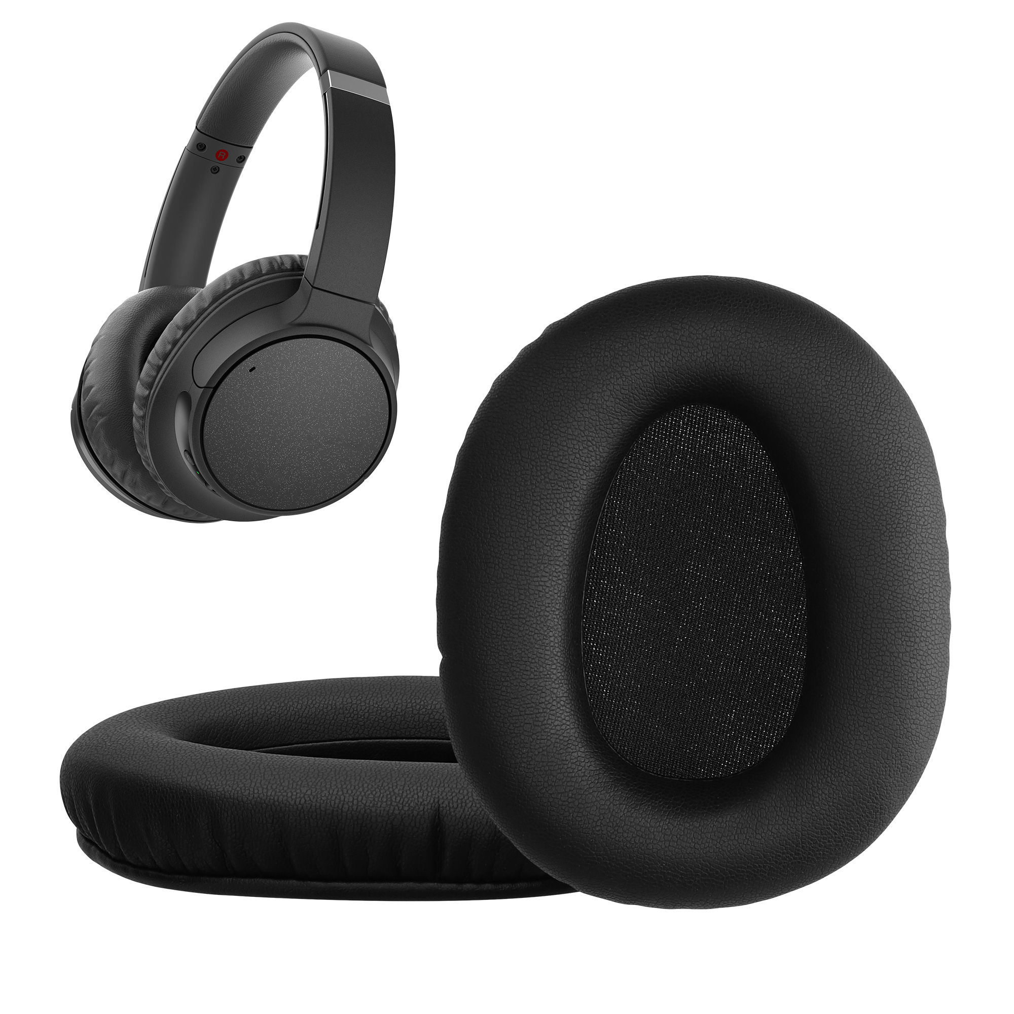 Náhradní náušníky kwmobile pro Sony WH-CH700N - 2 ks - tmavě šedá