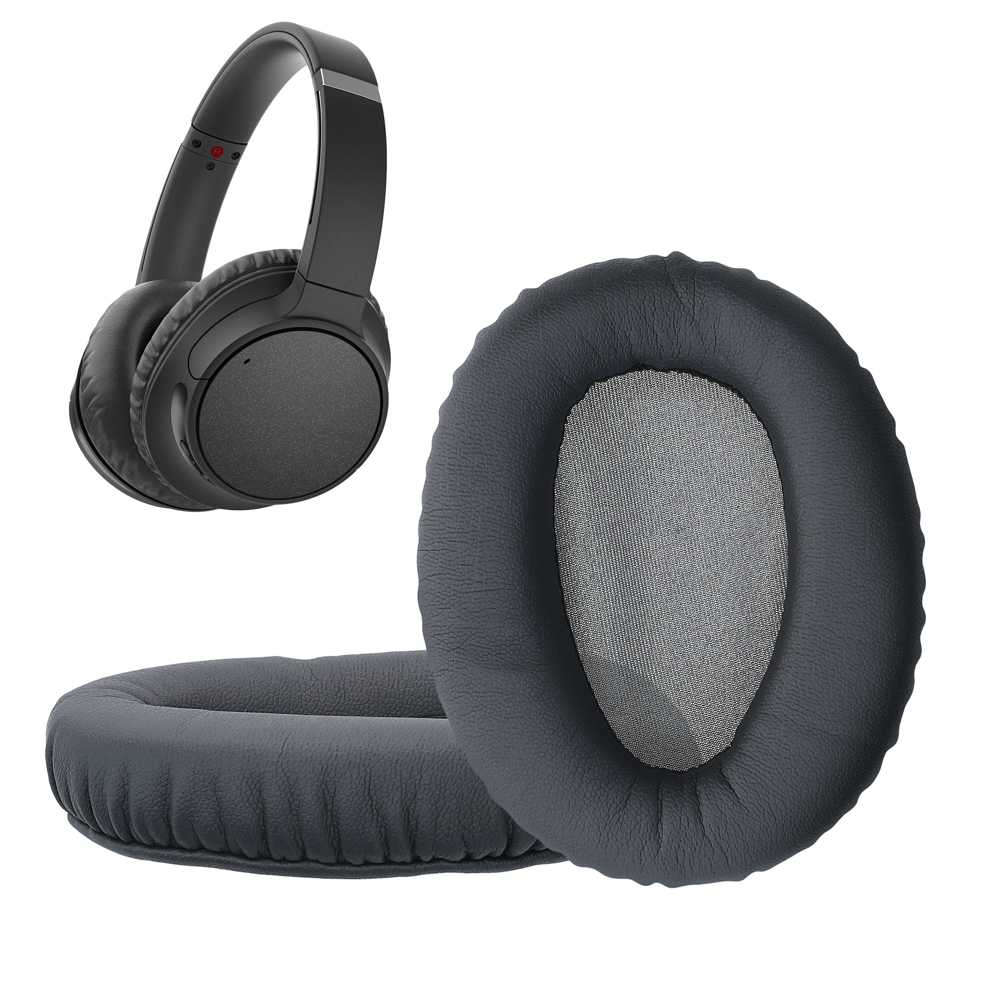 Náhradní náušníky kwmobile pro Sony WH-CH700N - 2 ks - matná černá