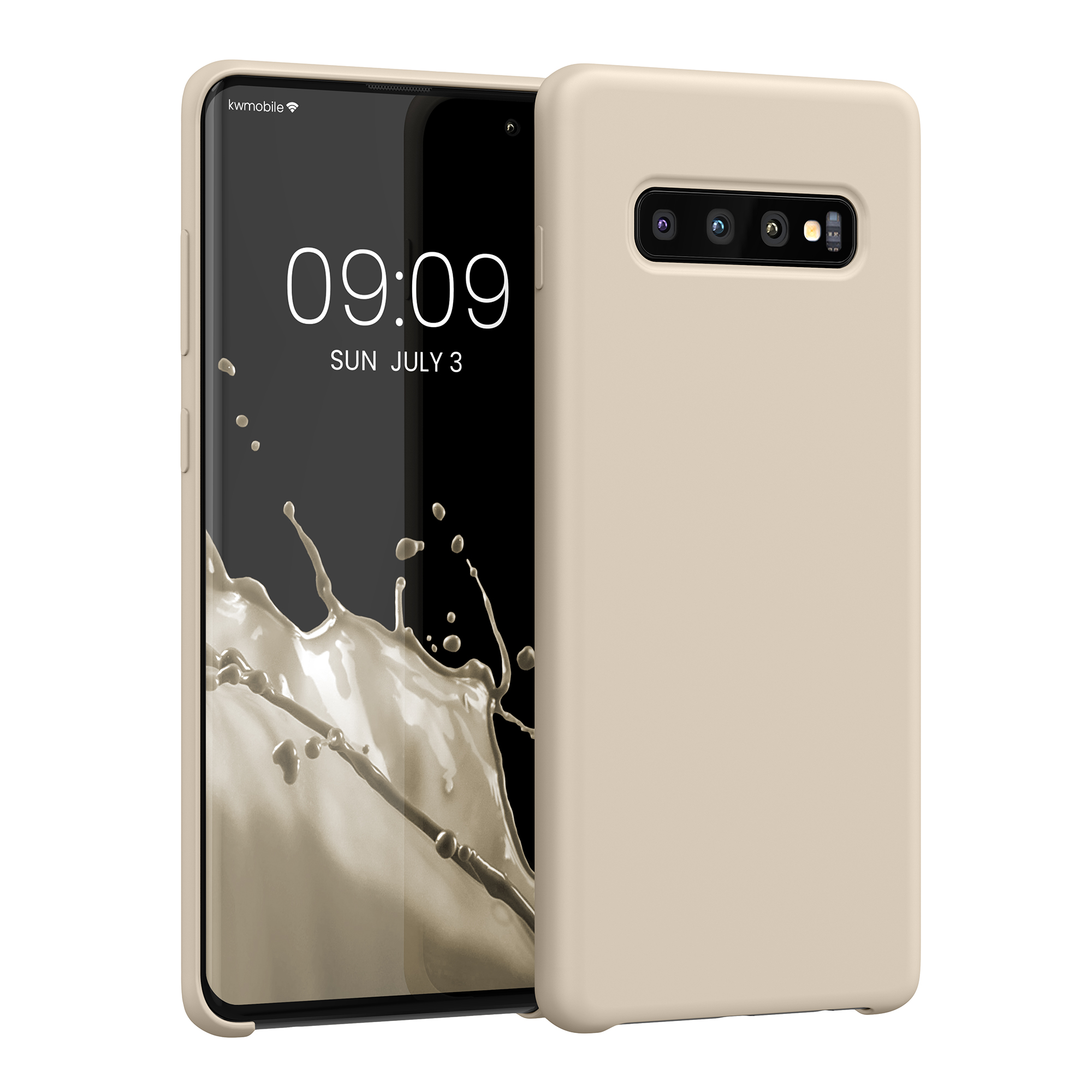 Kryt na mobil Samsung Galaxy S10 Plus / S10+ kwmobile TPU matně krémový