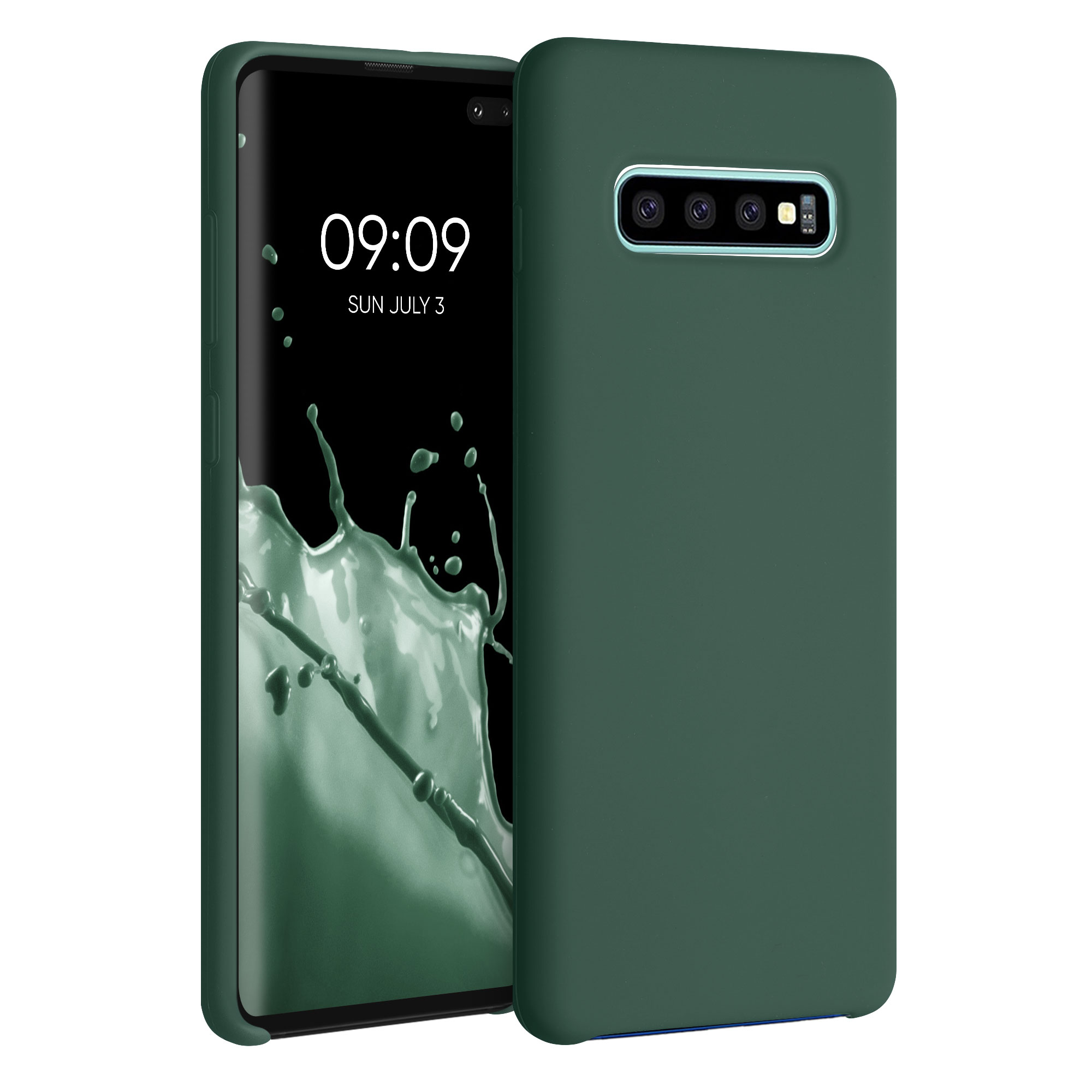 Kryt na mobil Samsung Galaxy S10 Plus / S10+ kwmobile TPU mechově zelený