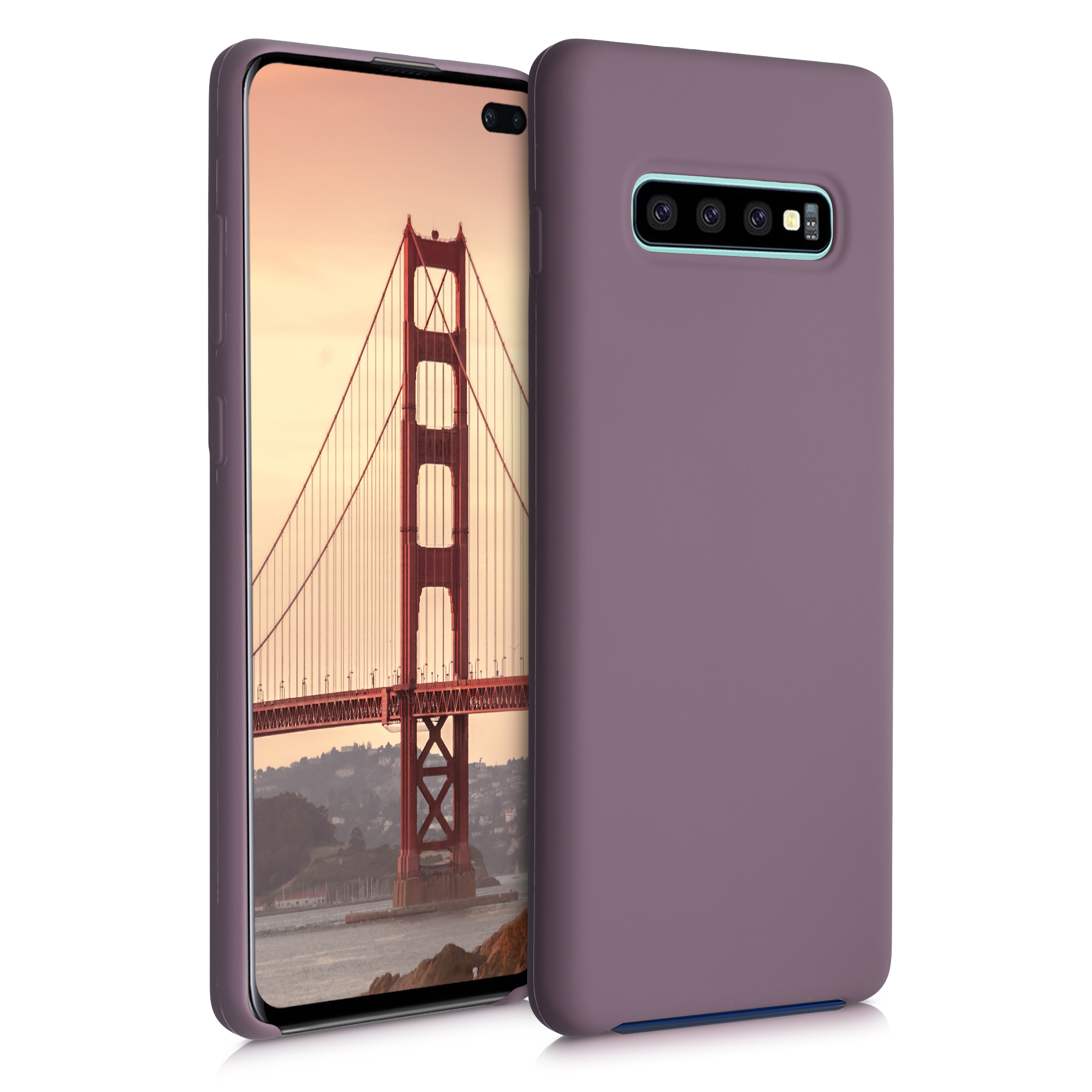 Kryt na mobil Samsung Galaxy S10 Plus / S10+ kwmobile TPU hroznově fialový