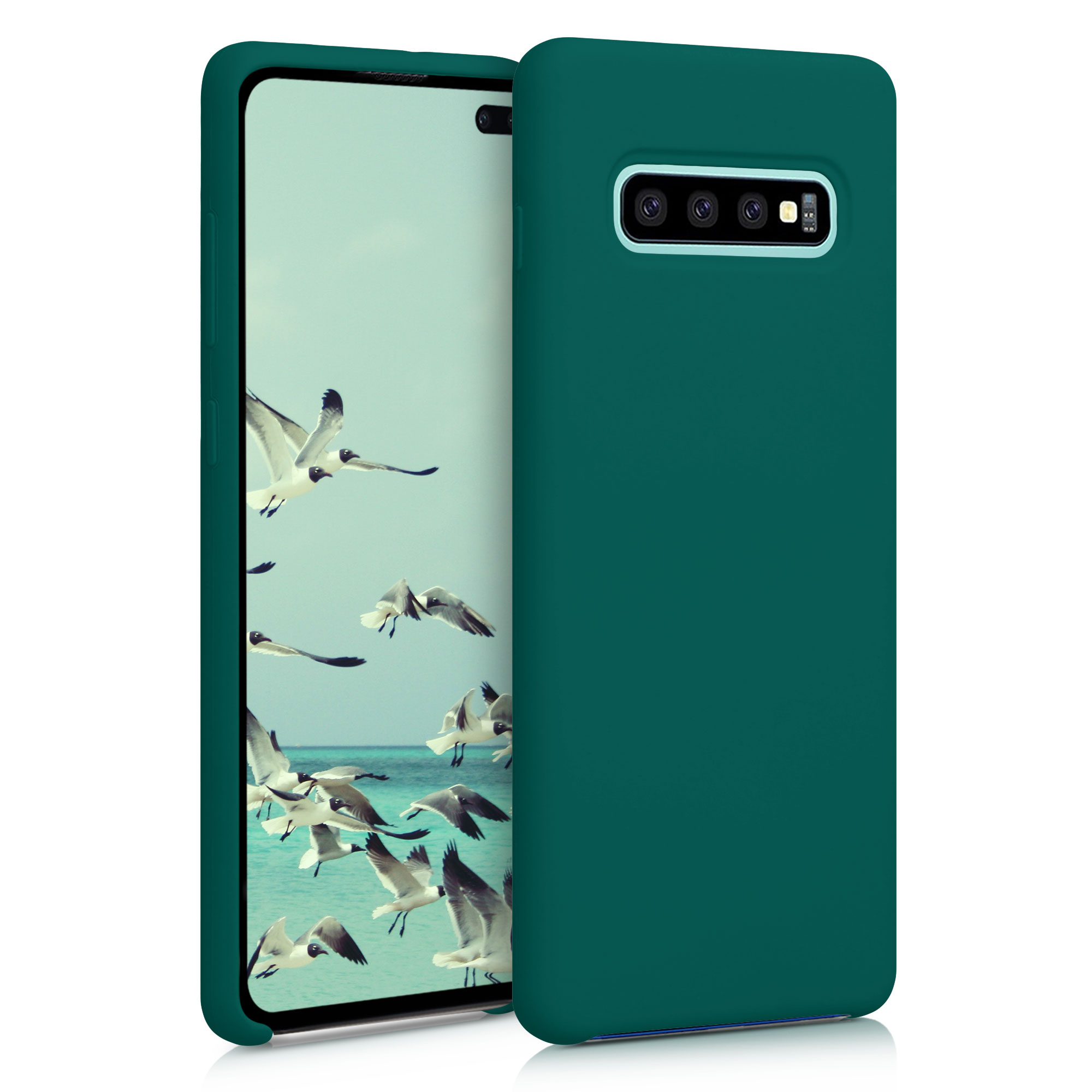 Kryt na mobil Samsung Galaxy S10 Plus / S10+ kwmobile TPU Turquoise Green
