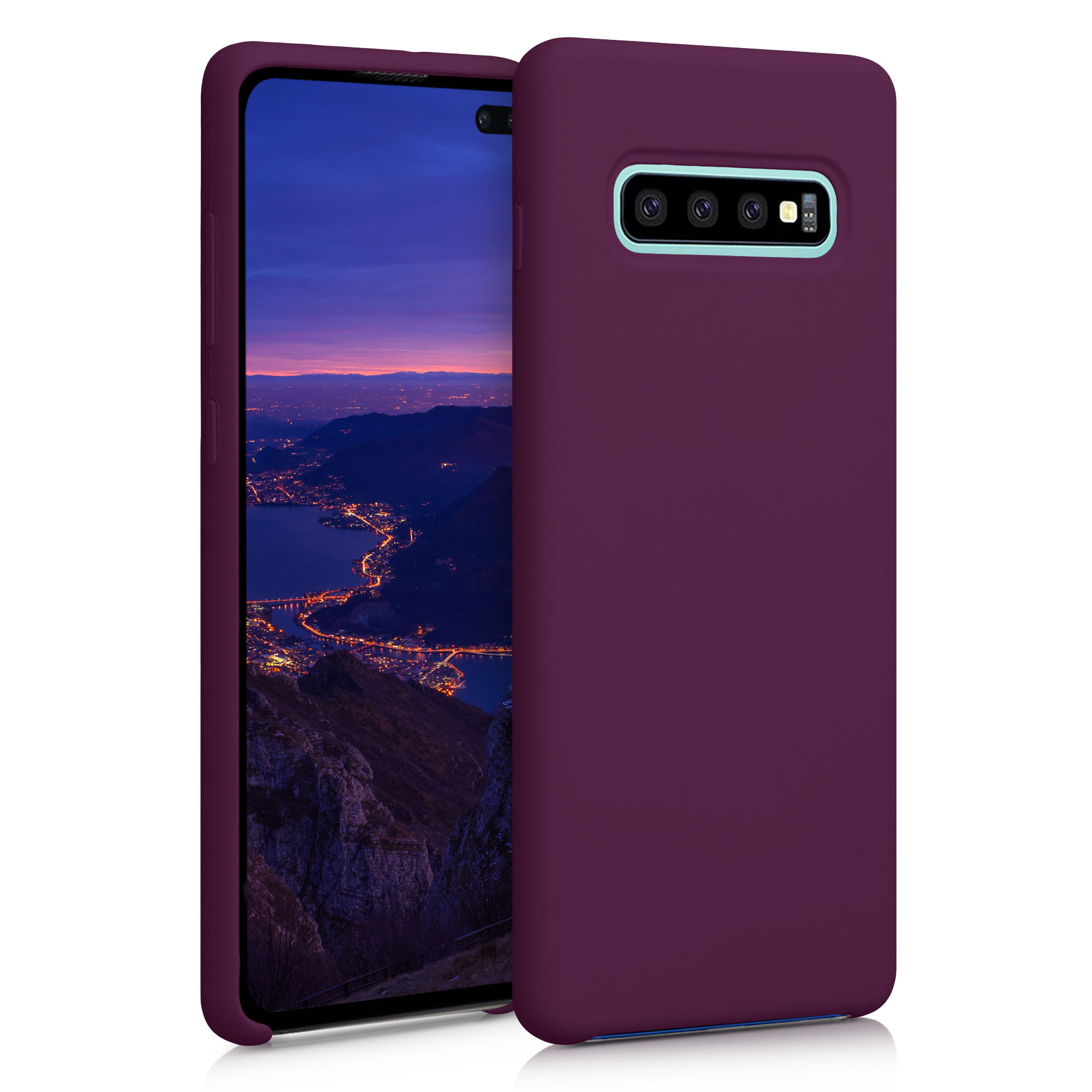 Kryt na mobil Samsung Galaxy S10 Plus / S10+ kwmobile TPU vínově fialový