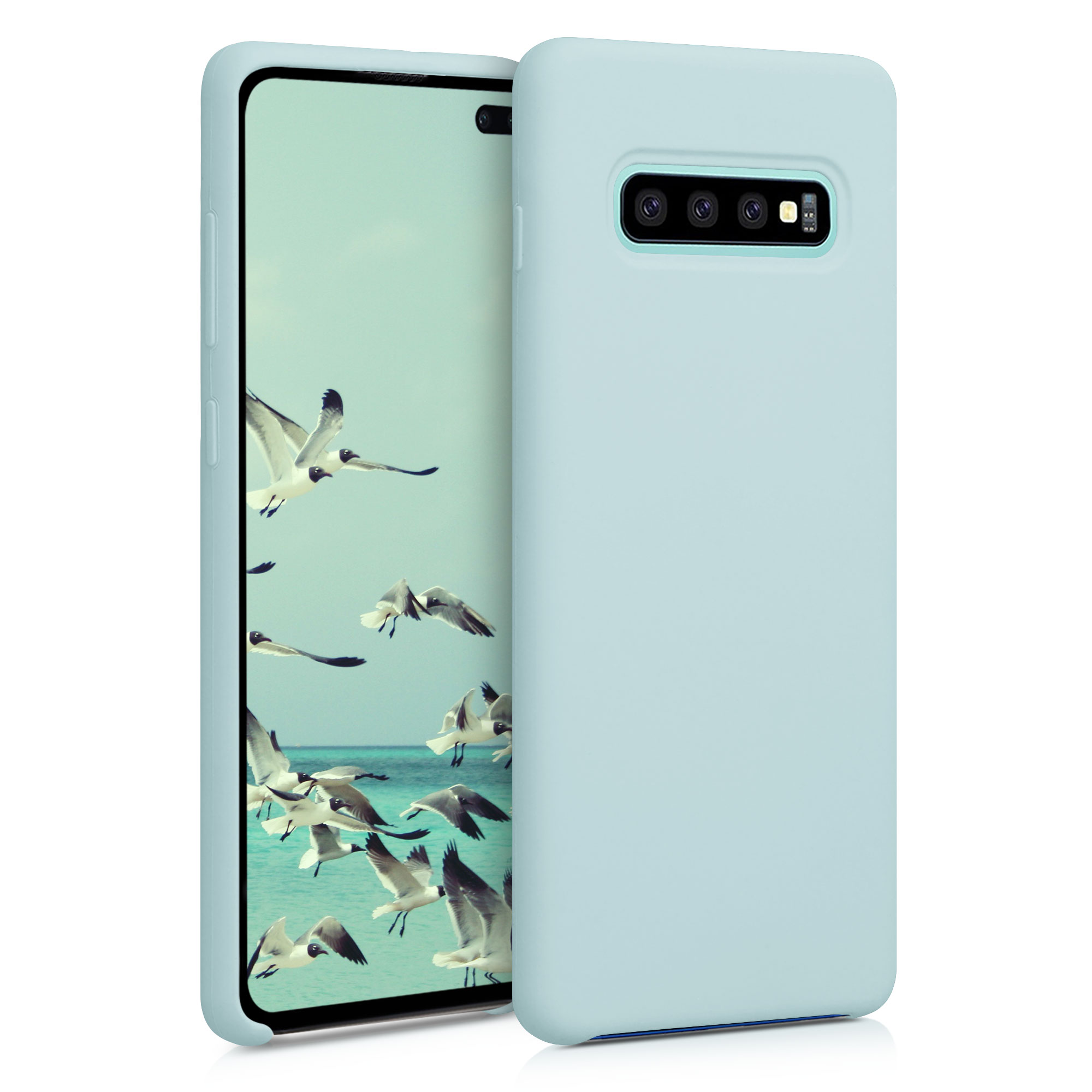 Kryt na mobil Samsung Galaxy S10 Plus / S10+ kwmobile TPU mintový