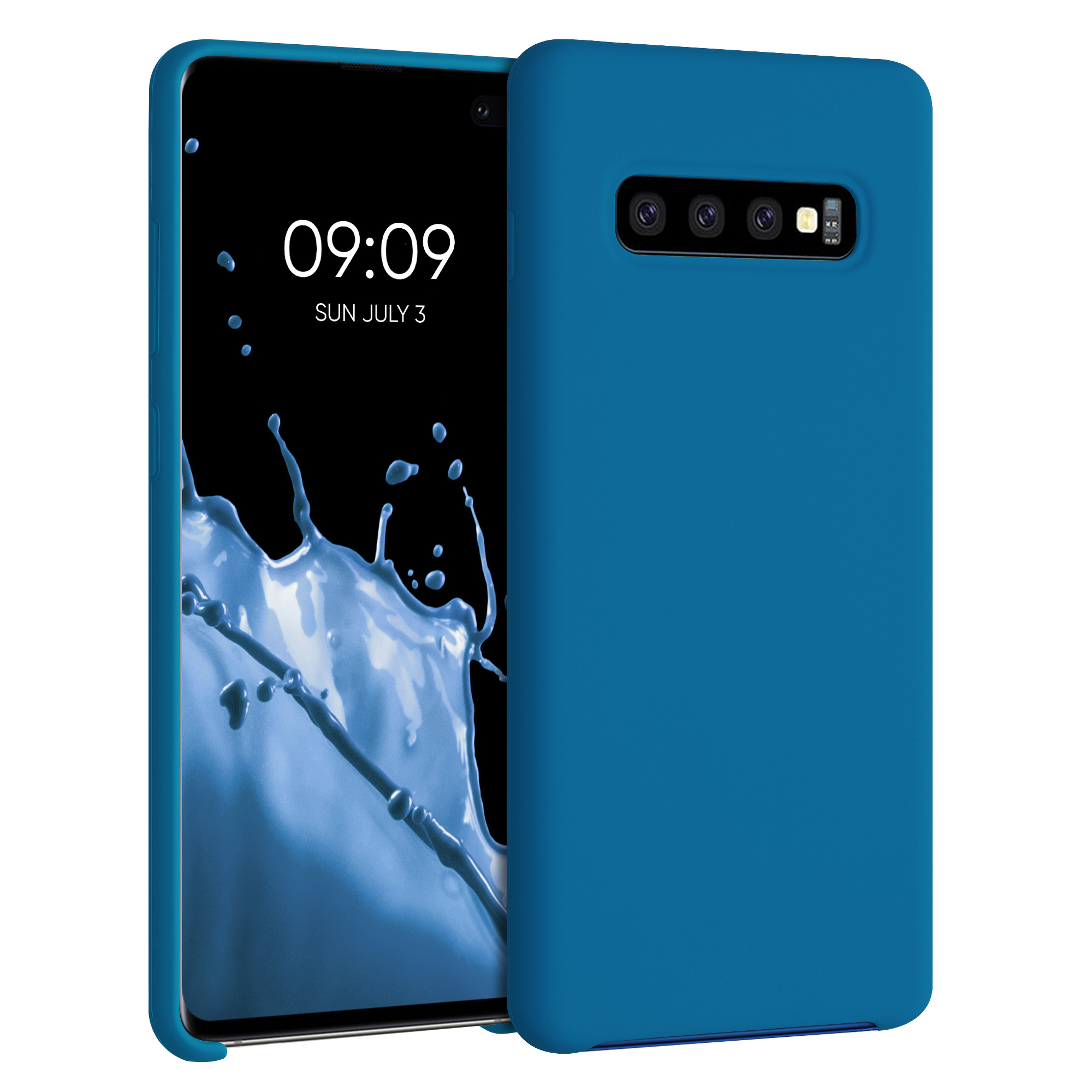 Kryt na mobil Samsung Galaxy S10 Plus / S10+ kwmobile TPU karibsky modrý