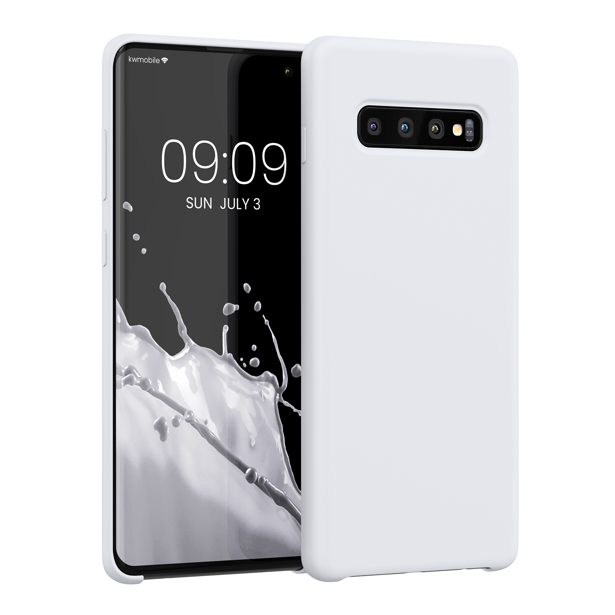 Kryt na mobil Samsung Galaxy S10 Plus / S10+ kwmobile TPU matně bílý
