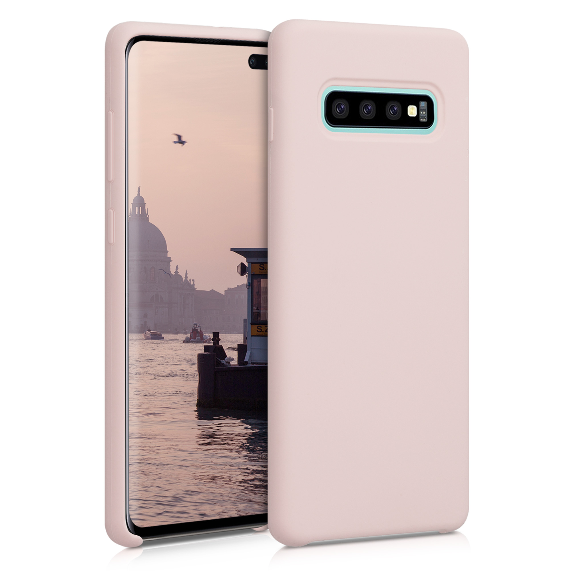 Kryt na mobil Samsung Galaxy S10 Plus / S10+ kwmobile TPU matně starorůžový