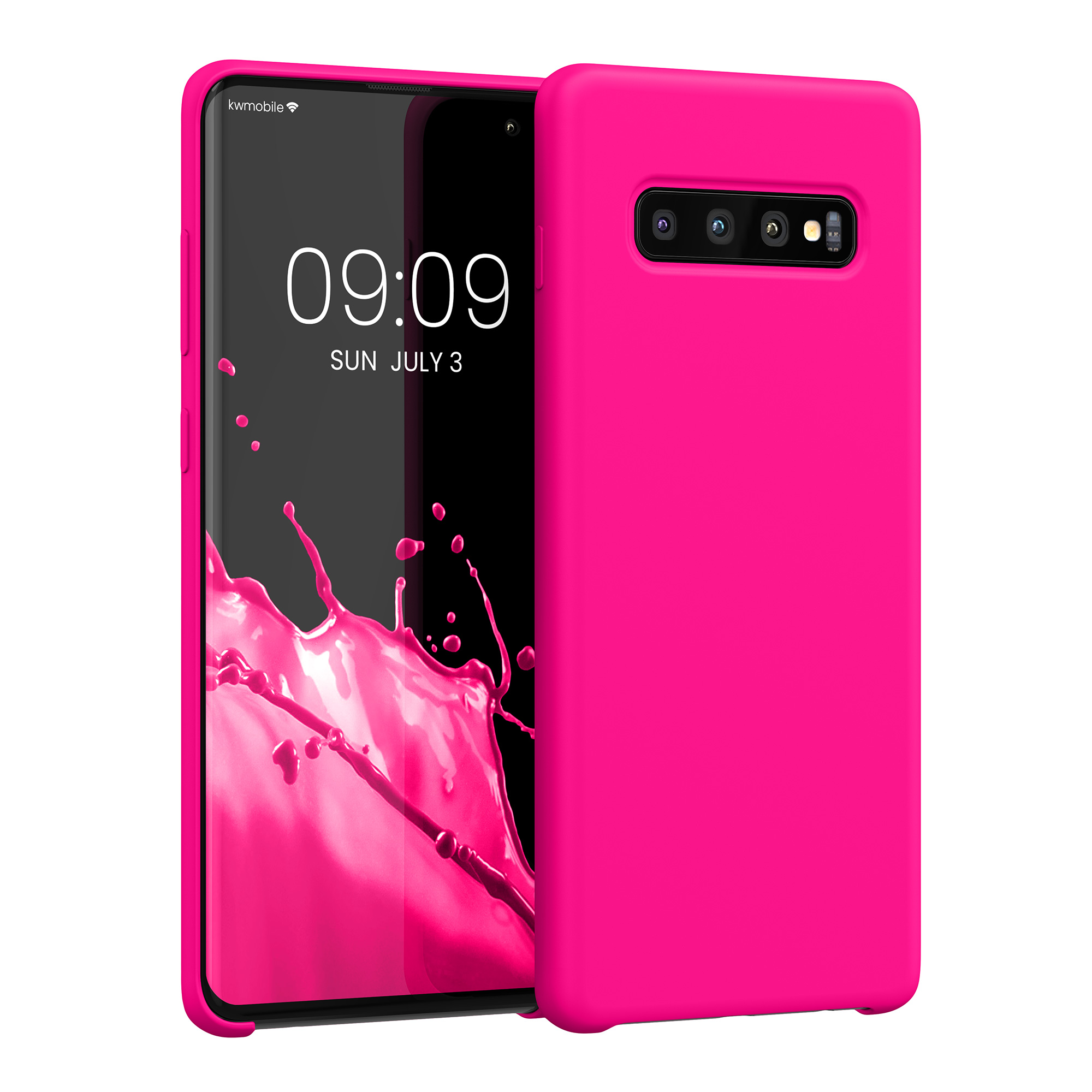 Kryt na mobil Samsung Galaxy S10 Plus / S10+ kwmobile TPU neonově růžový
