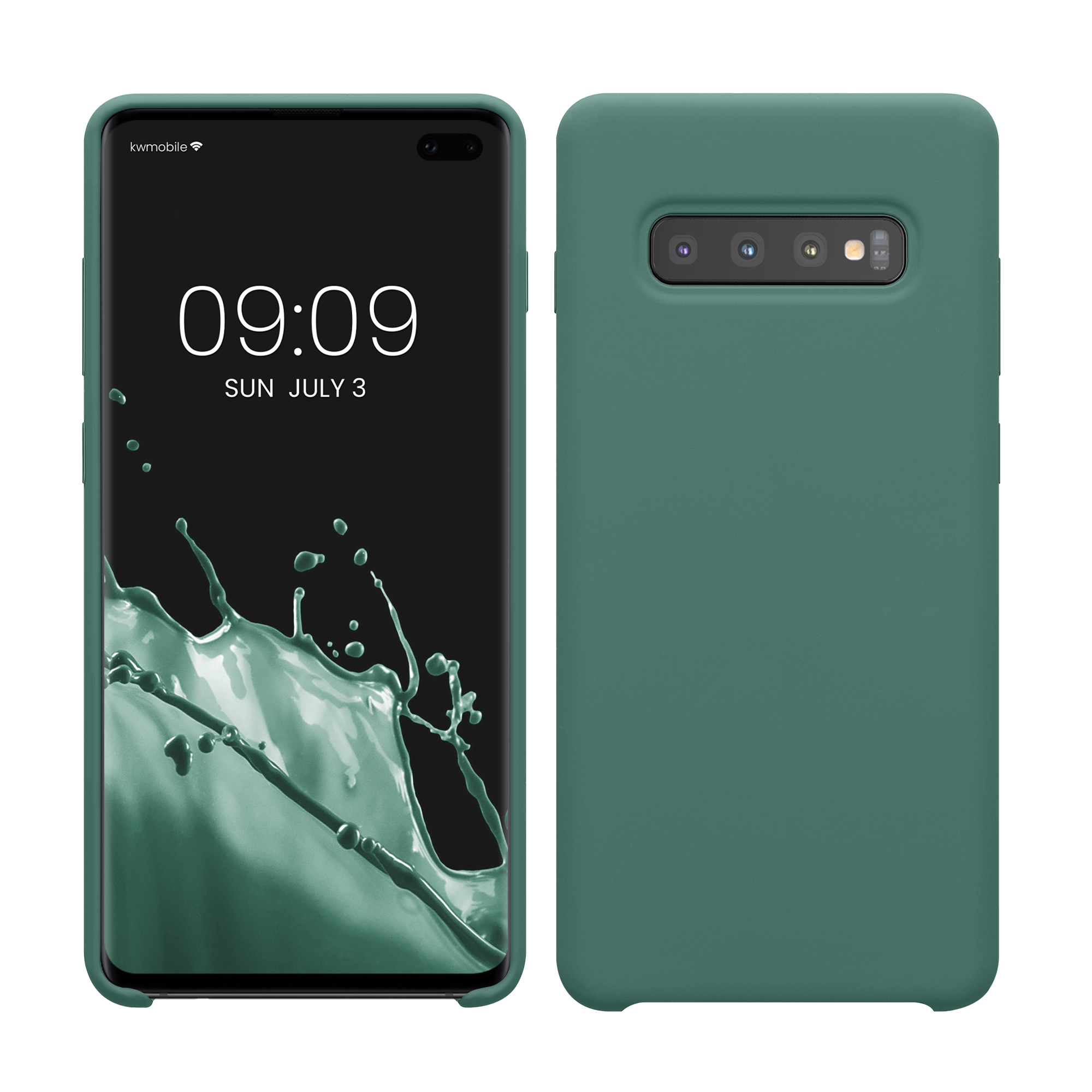 Kryt na mobil Samsung Galaxy S10 Plus / S10+ kwmobile TPU lesně zelený