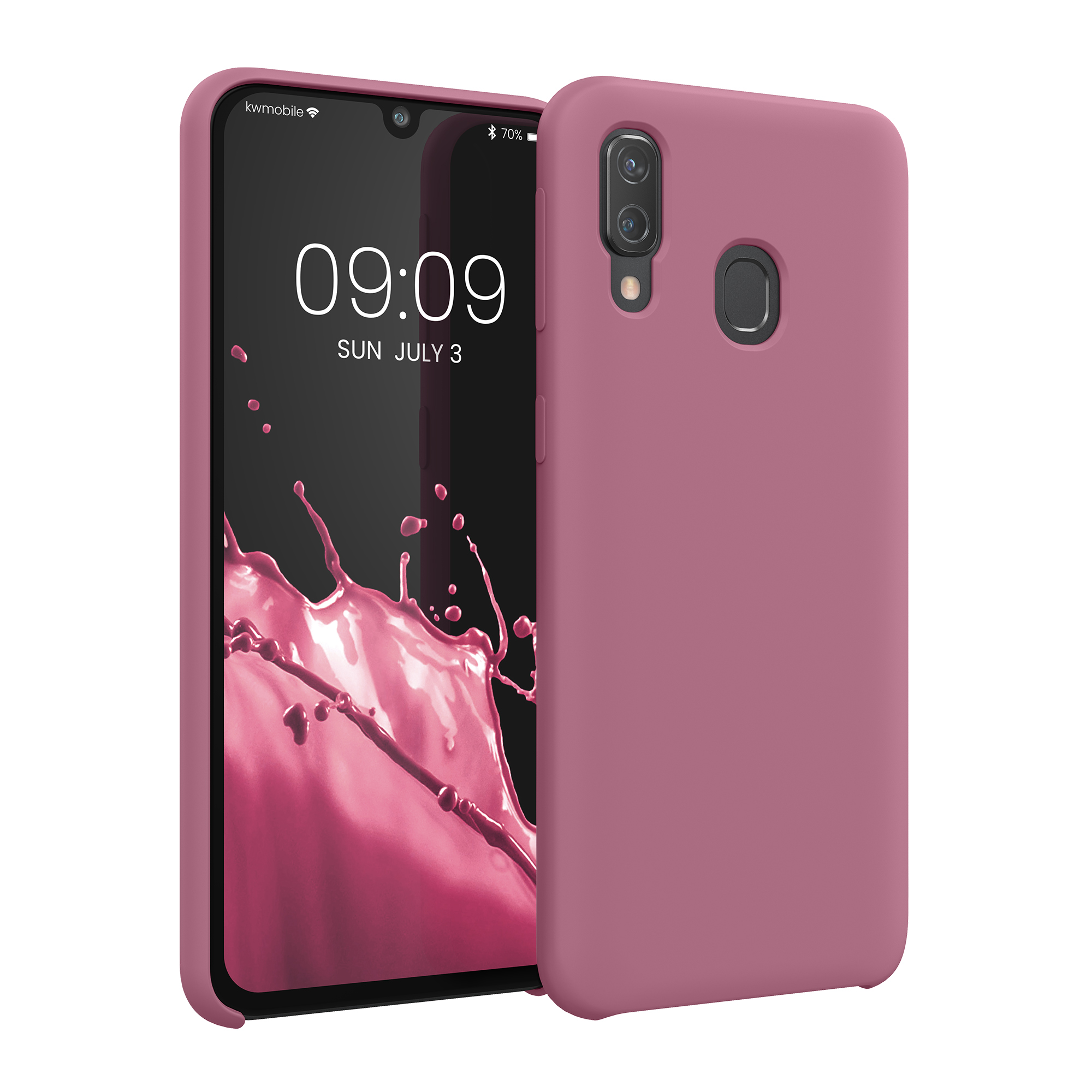 Kryt na mobil Samsung Galaxy A40 kwmobile TPU Tmavě růžová