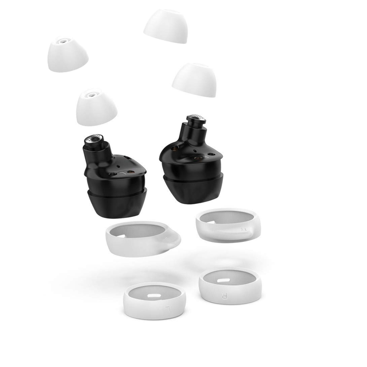 Silikonové špuntíky Samsung Galaxy Buds / Buds Plus kwmobile 4 ks bílý
