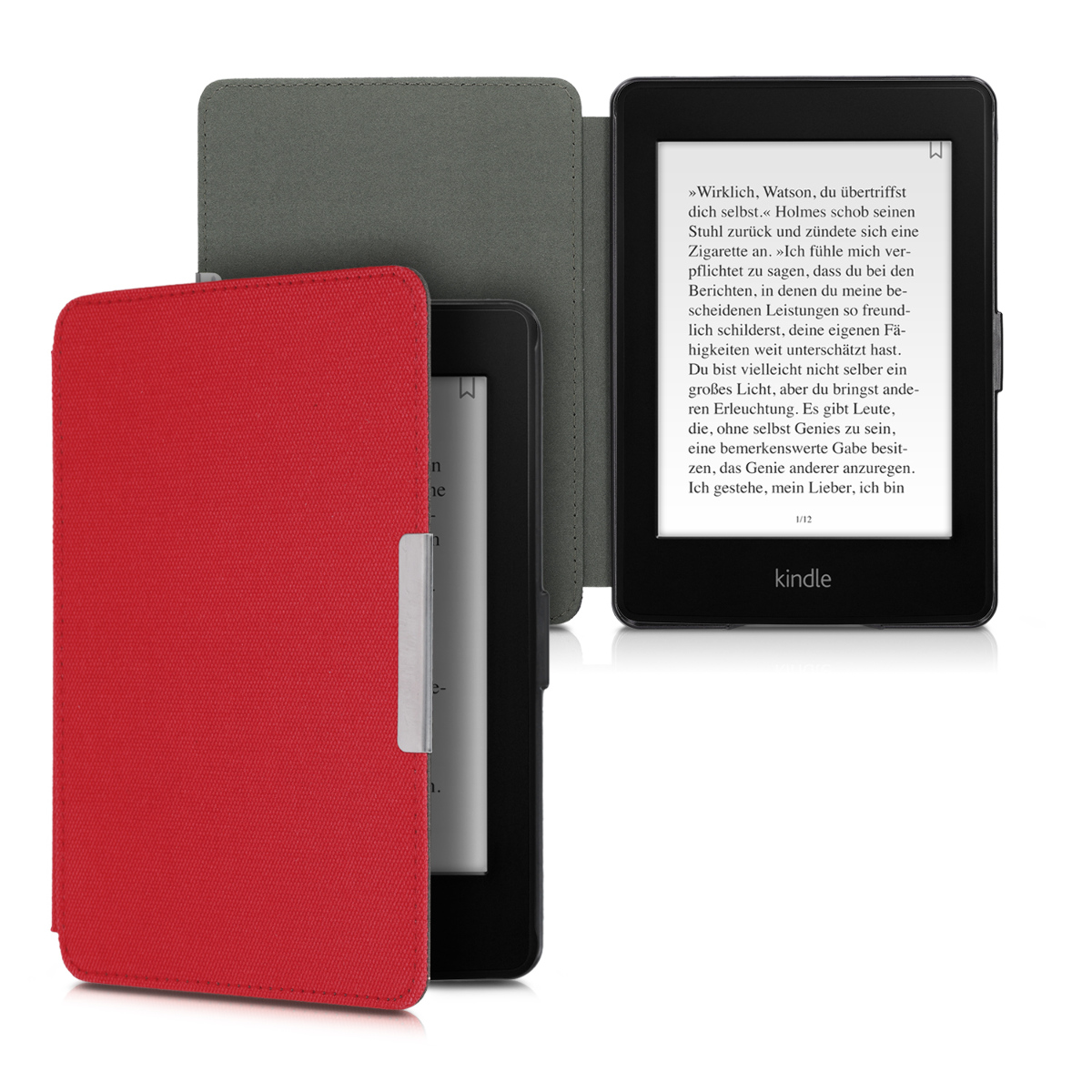Pouzdro na čtečku kwmobile Kindle Paperwhite - červená