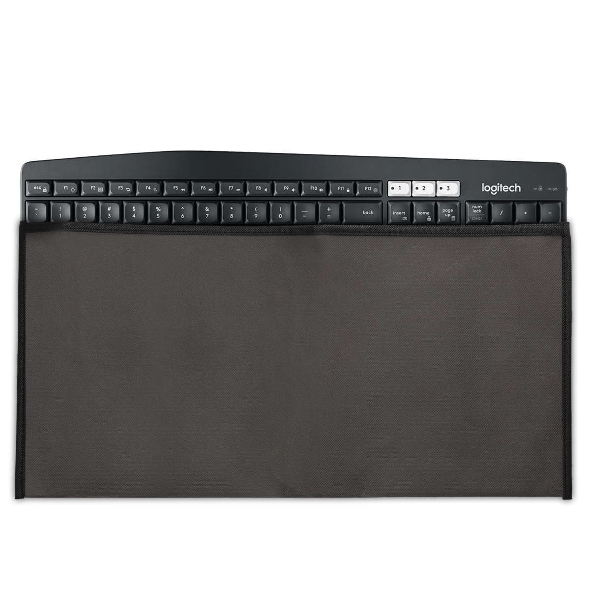 Obal proti prachu na klávesnici kwmobile pro Universal Keyboard (L) - dark grey