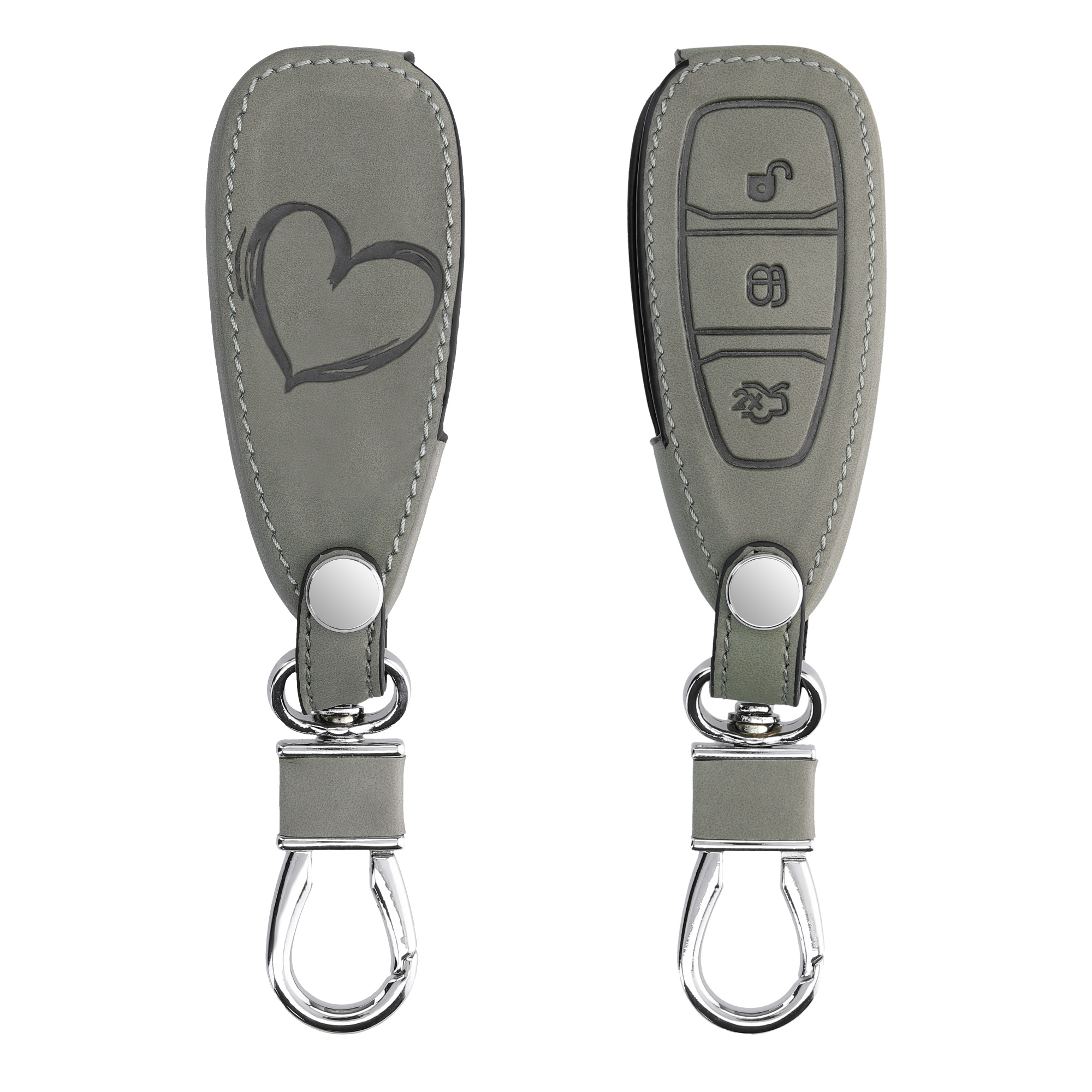 Kryt klíče Ford 3 tlačítka Keyless Go kwmobile šedá