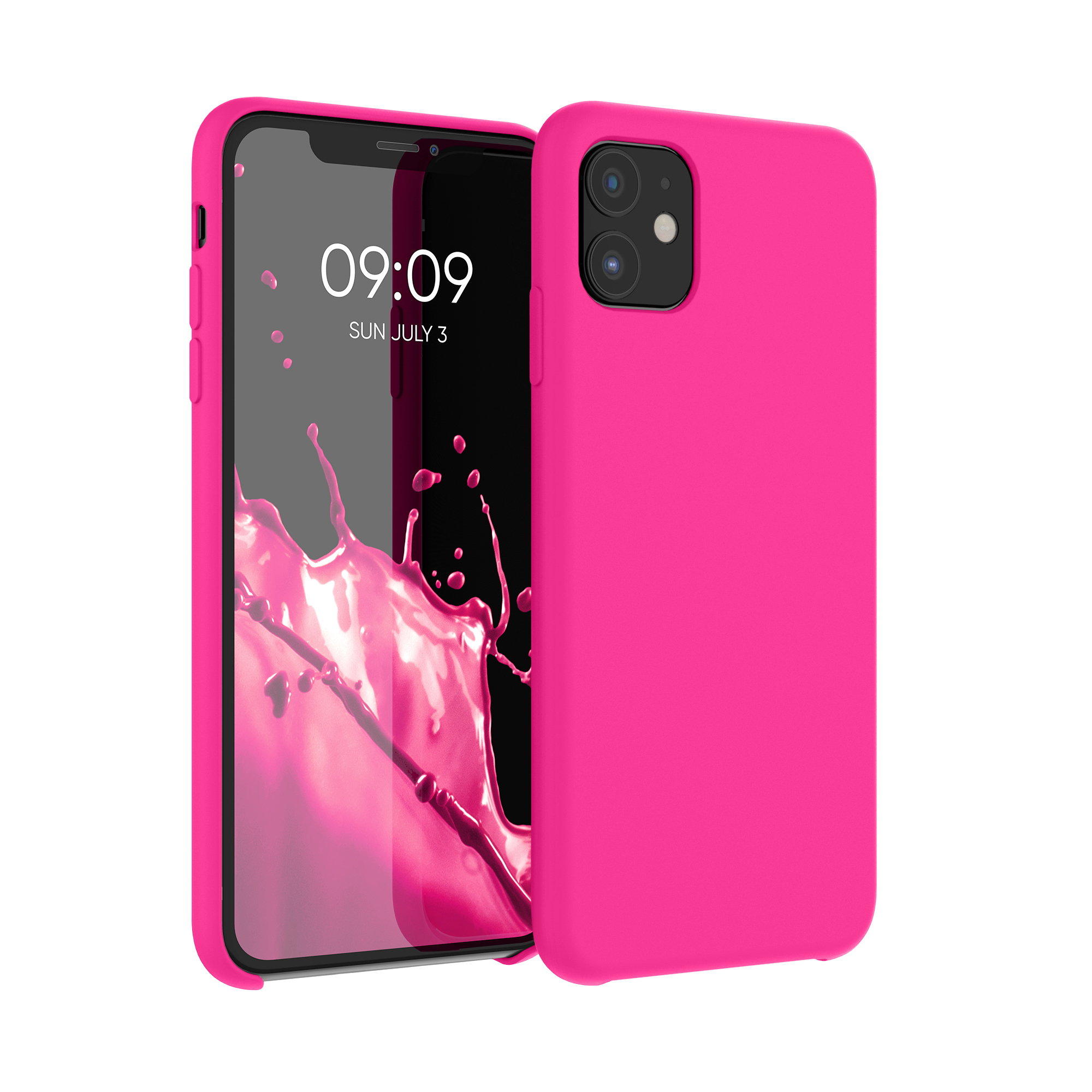 Kryt na mobil kwmobile iPhone 11 - Wireless Charging Neon Pink