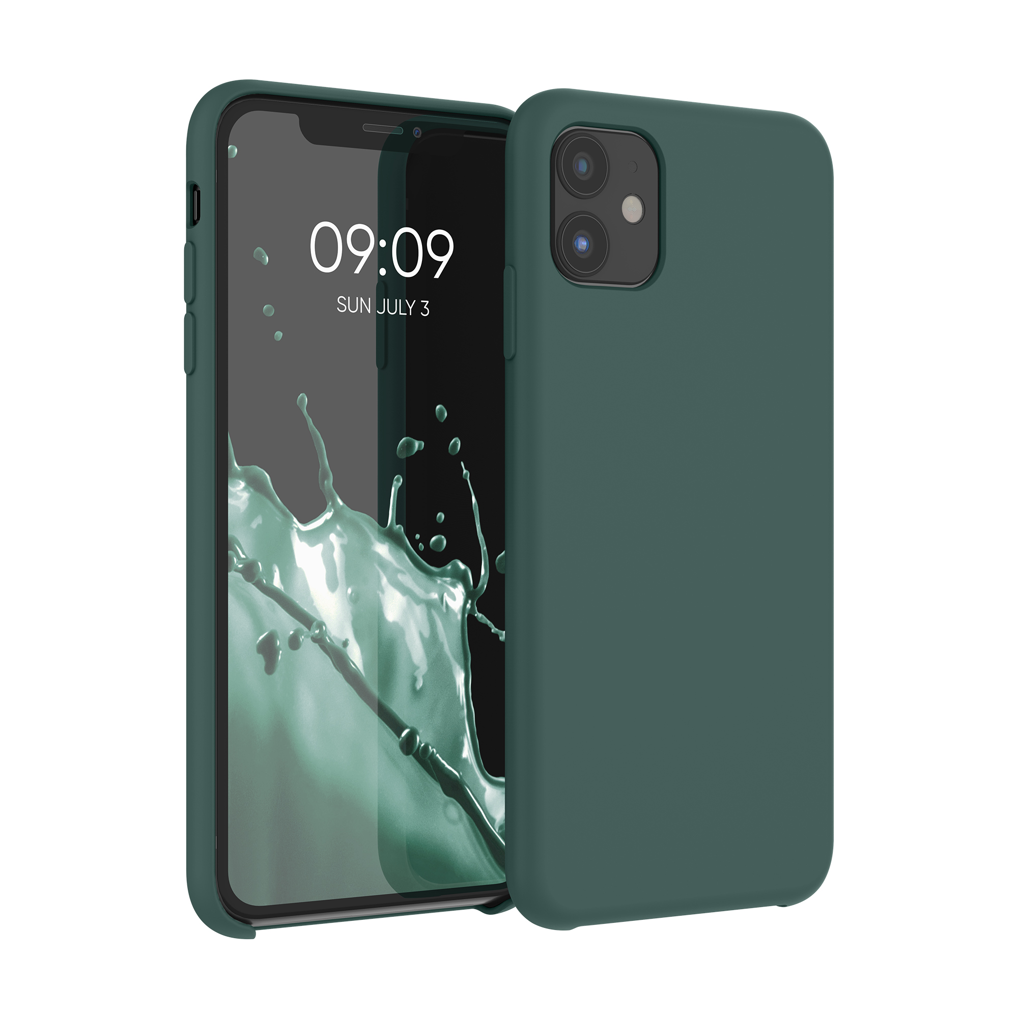 Kryt na mobil kwmobile iPhone 11 - Wireless Charging Moss Green