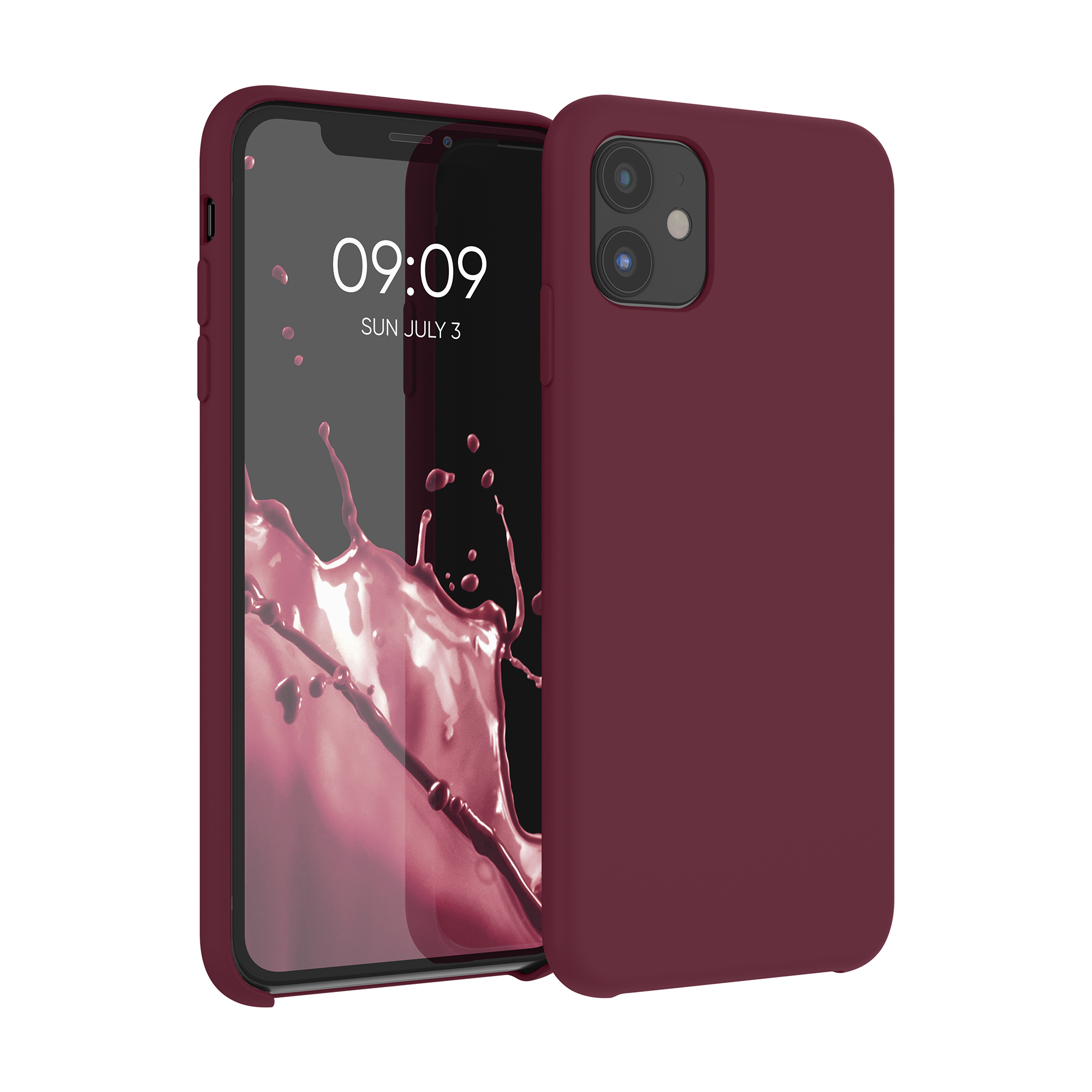 Kryt na mobil kwmobile iPhone 11 - Wireless Charging Rhubarb Red