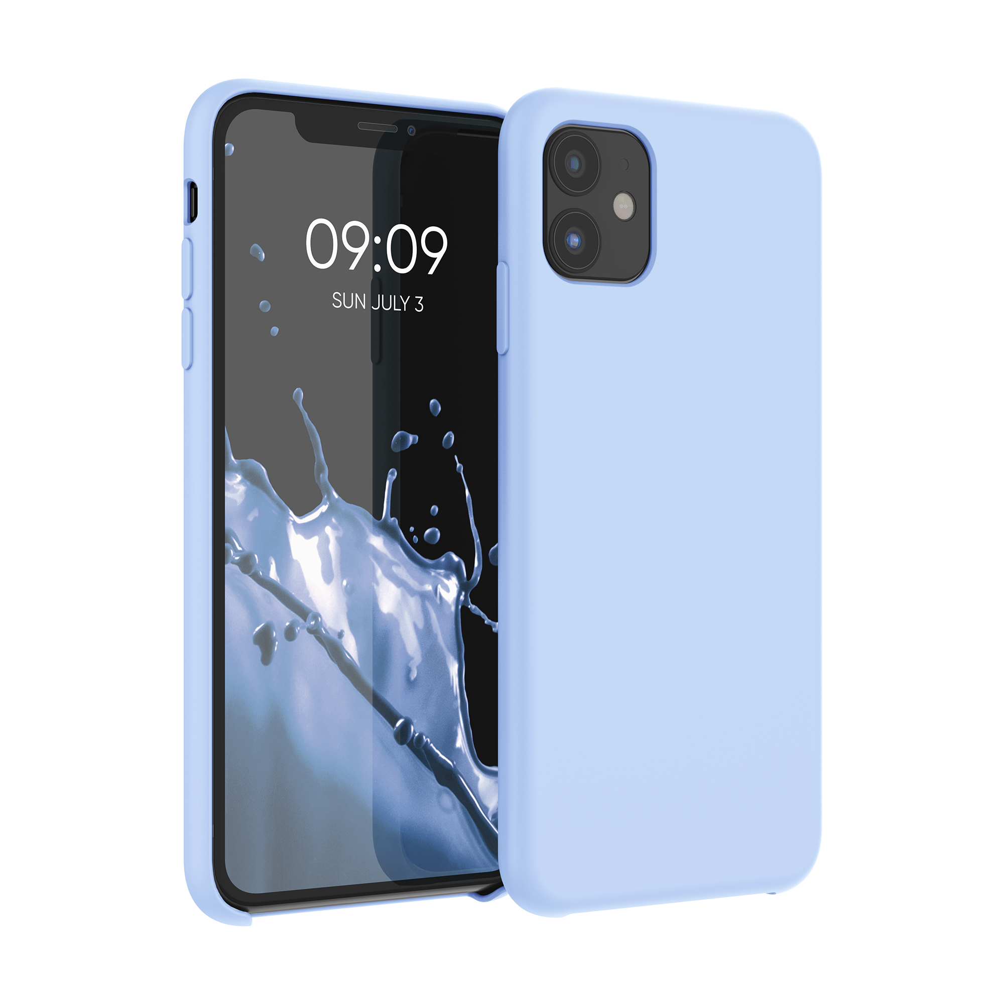 Kryt na mobil kwmobile iPhone 11 - Wireless Charging Light Blue Matte