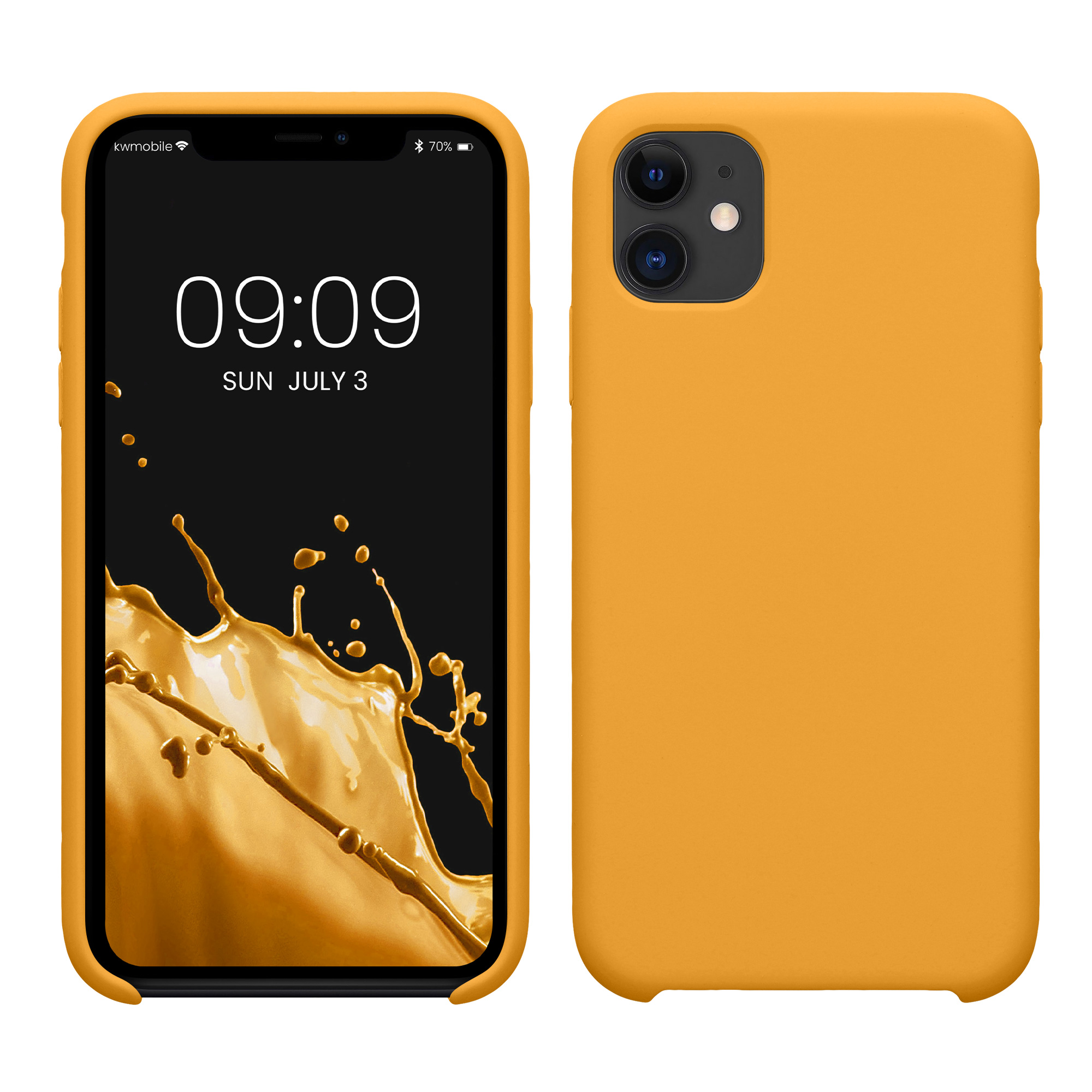 Pouzdro pro Apple iPhone 11 kwmobile silikonové - mangová